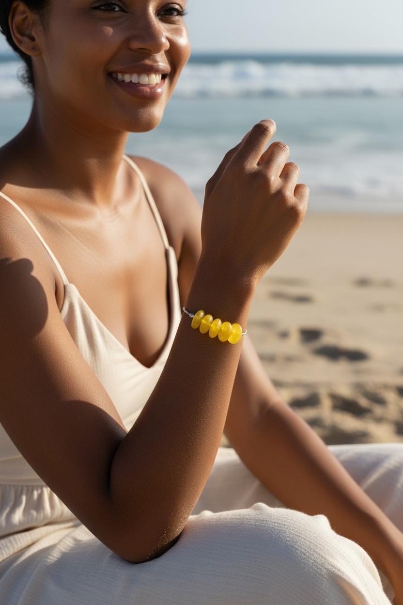 Sunwashed Glass Muse Bolo Bracelet