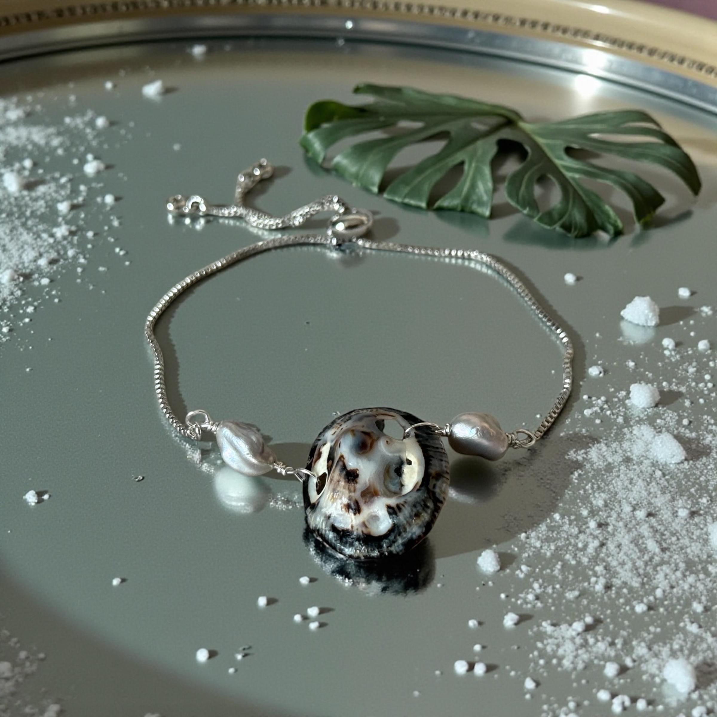 Cabo Relic Baroque Pearl Bolo Bracelet