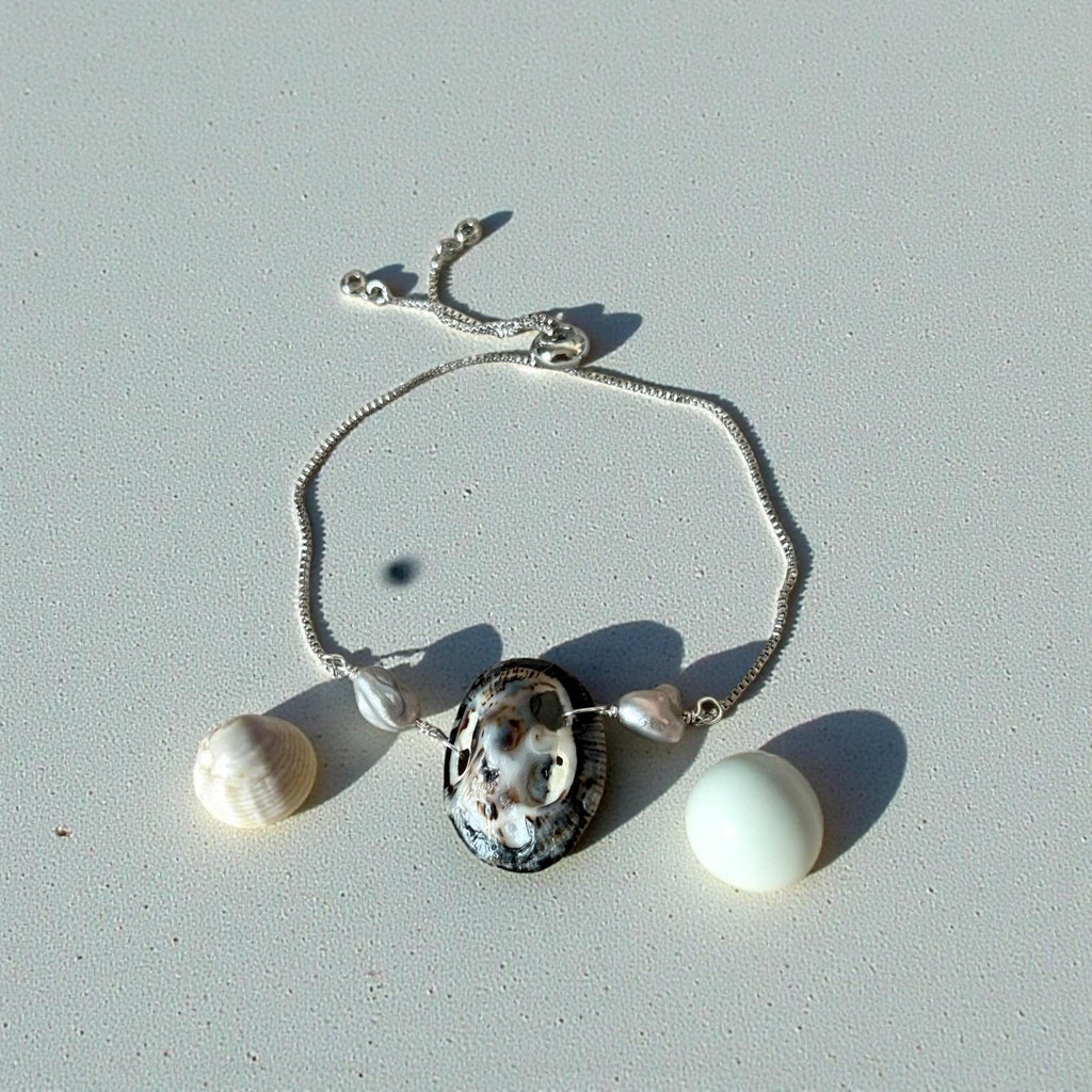 Cabo Relic Baroque Pearl Bolo Bracelet