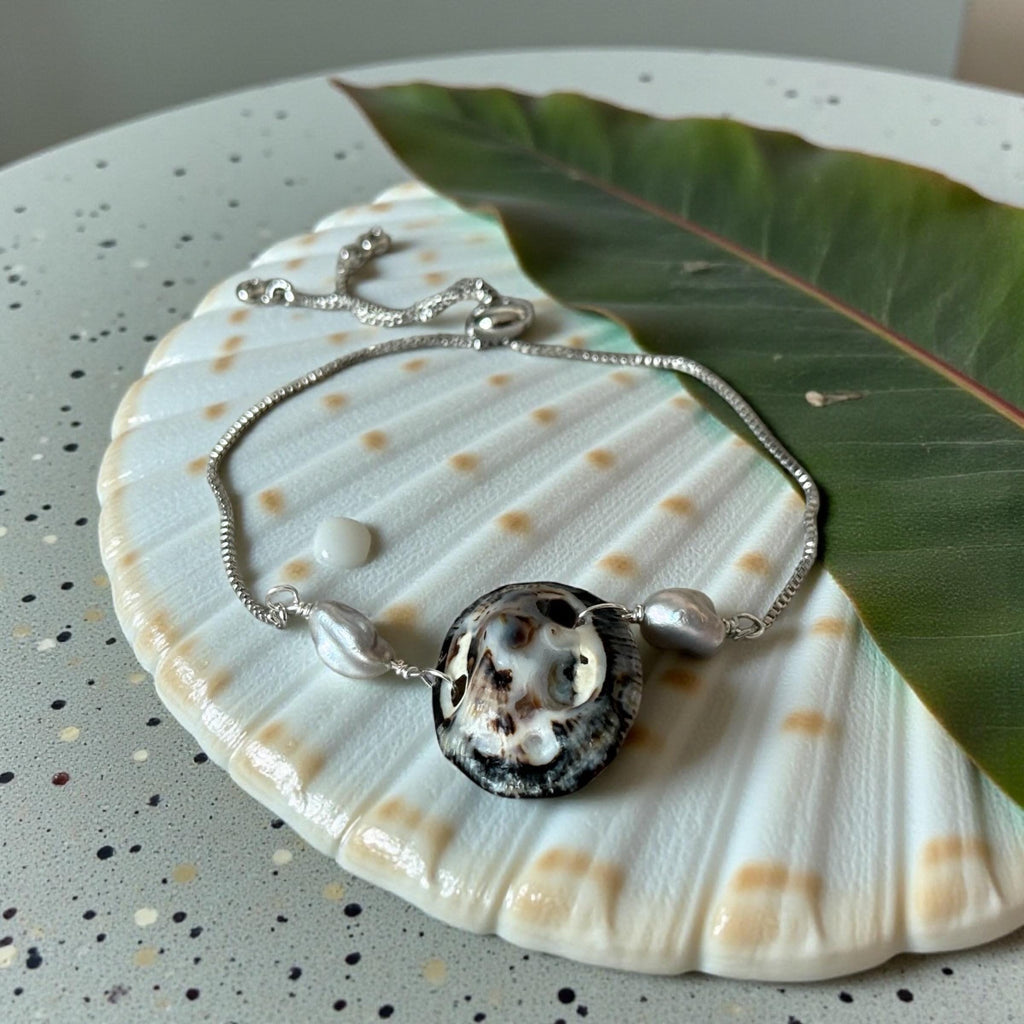 Cabo Relic Baroque Pearl Bolo Bracelet