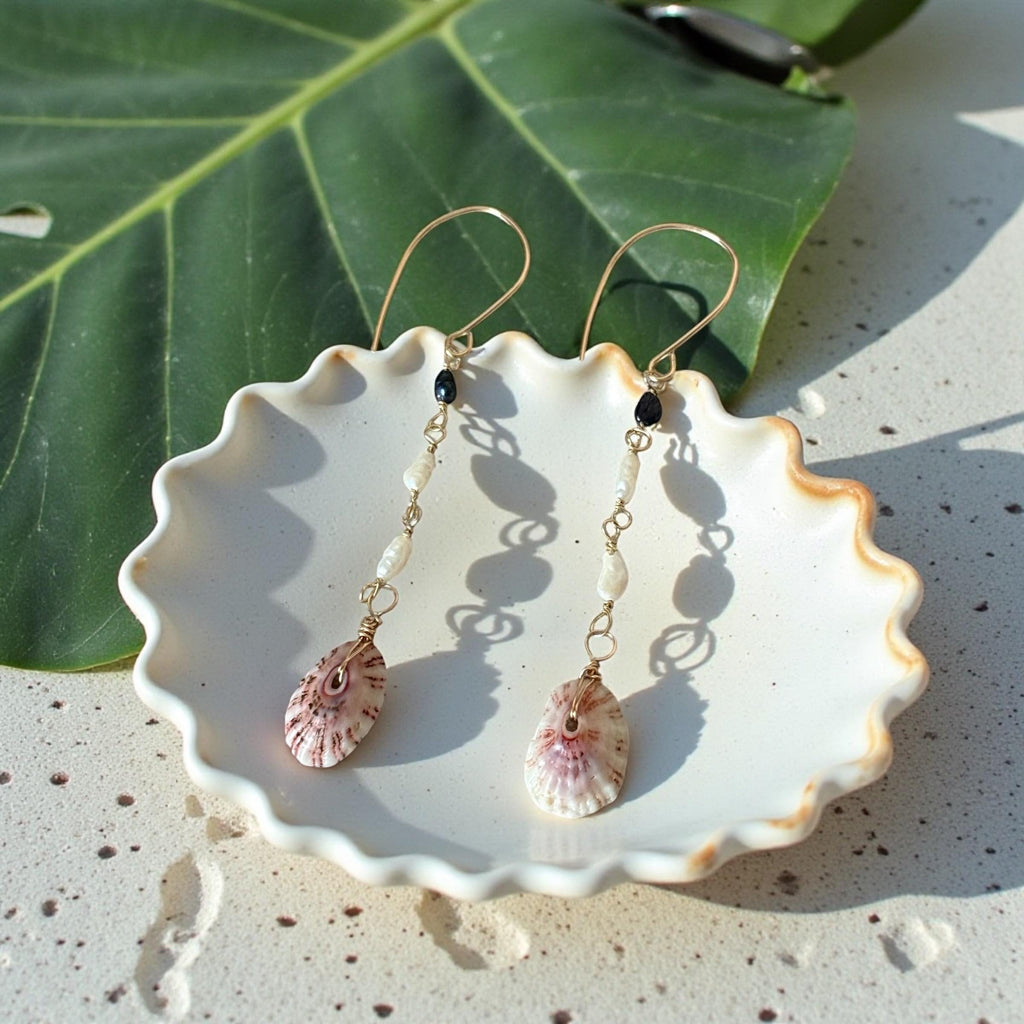 Cabo Tides Limpet Shell Drop Earrings