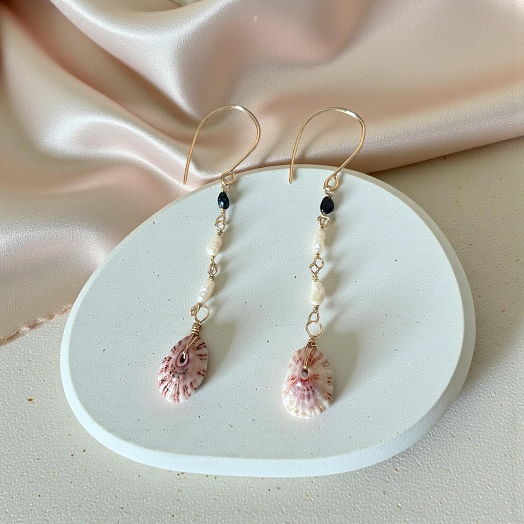 Cabo Tides Limpet Shell Drop Earrings