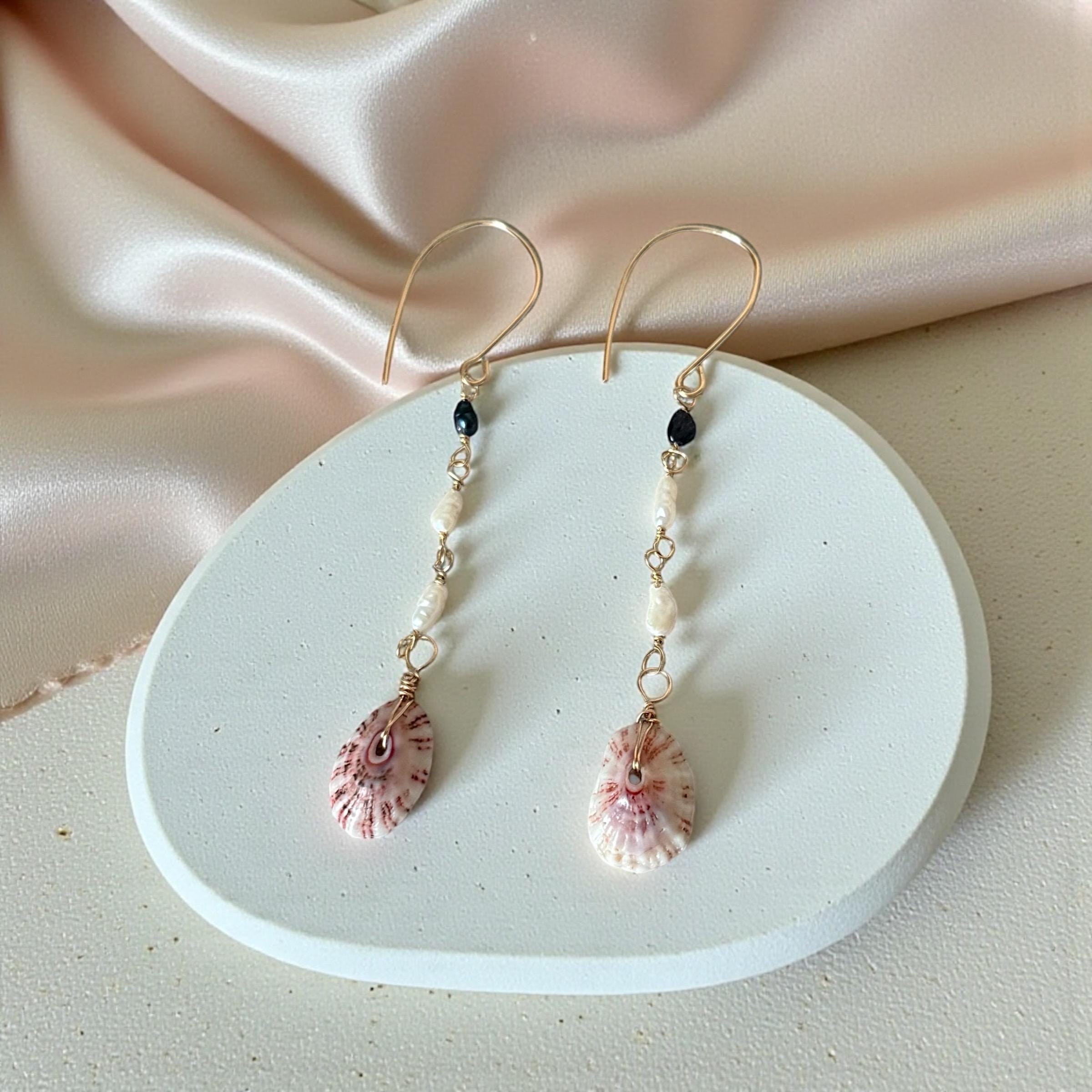 Cabo Tides Limpet Shell Drop Earrings