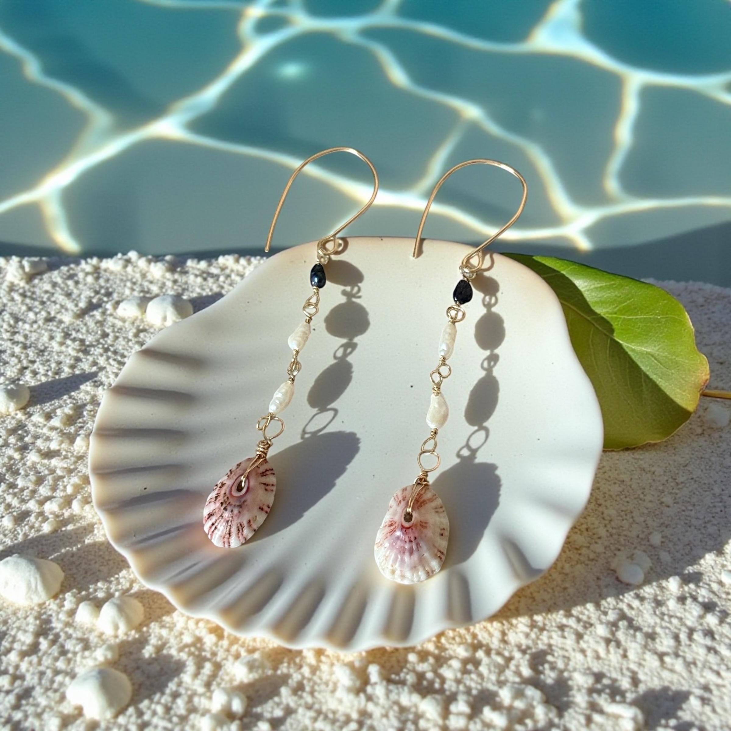 Cabo Tides Limpet Shell Drop Earrings