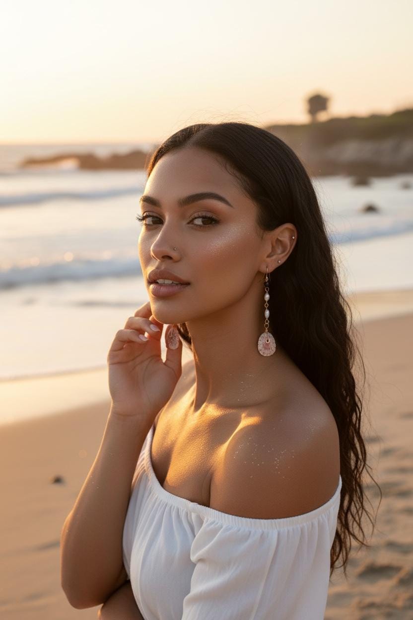 Cabo Tides Limpet Shell Drop Earrings