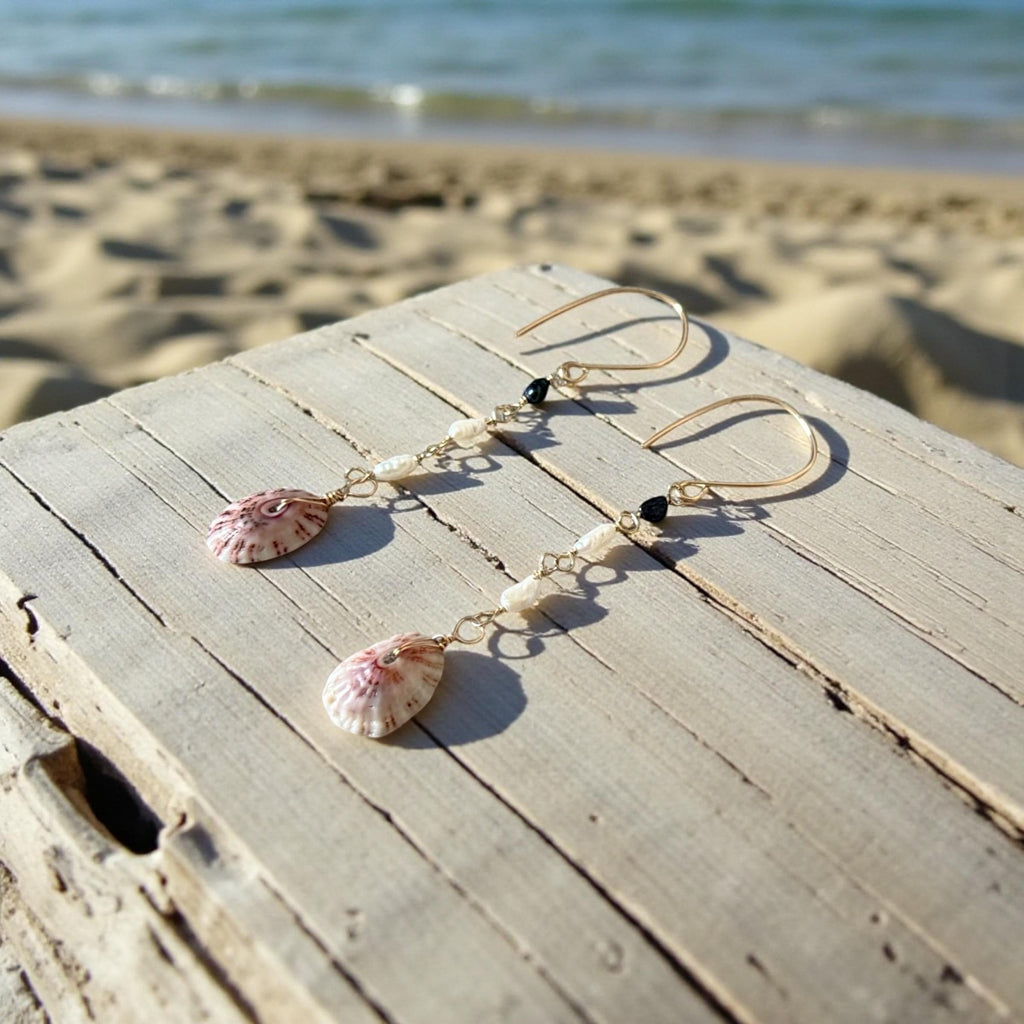 Cabo Tides Limpet Shell Drop Earrings
