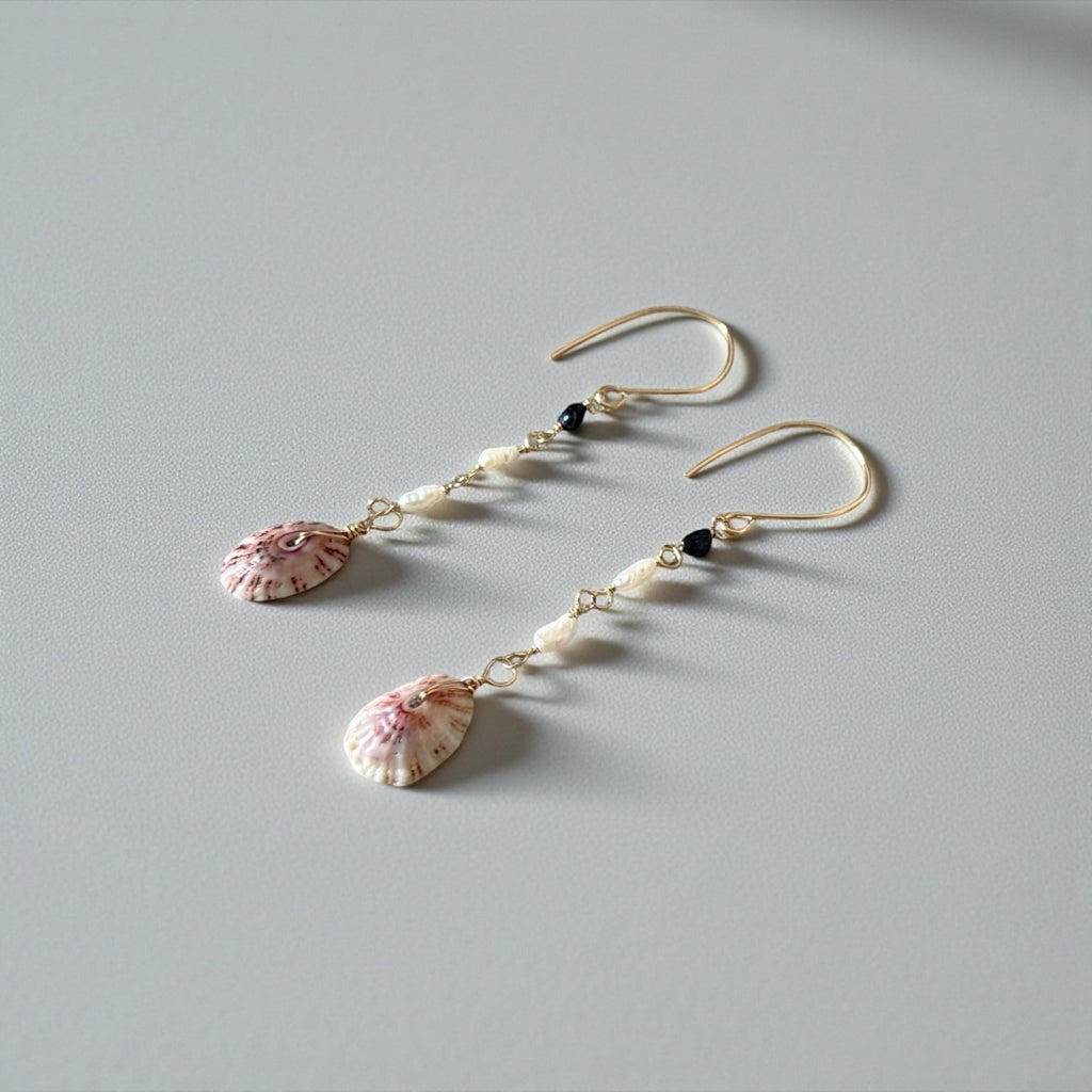 Cabo Tides Limpet Shell Drop Earrings