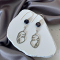 Muse Noir Portrait Drop Earrings