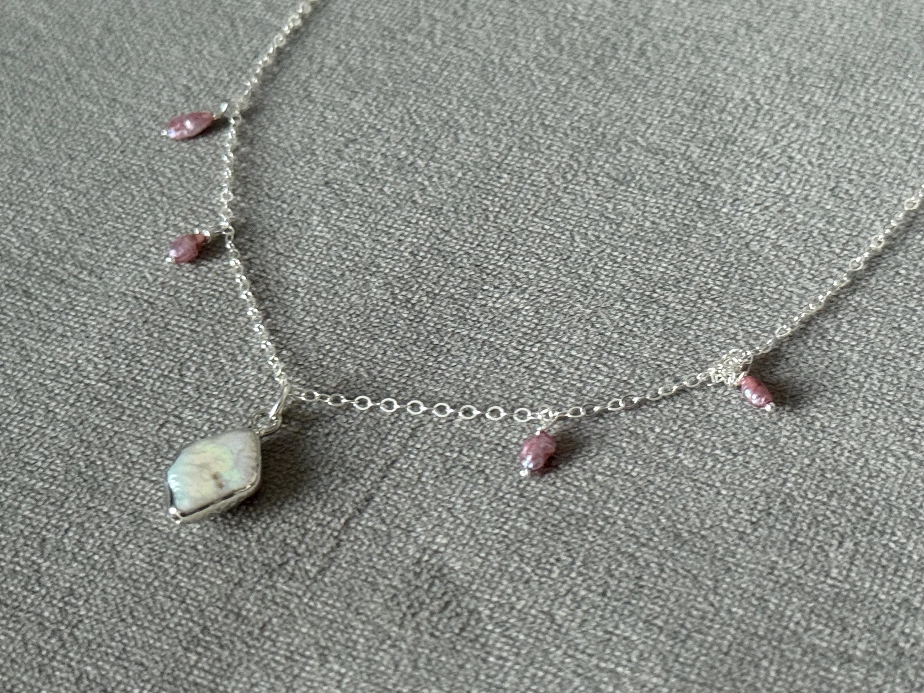 Blushing Pearl Pendant Necklace
