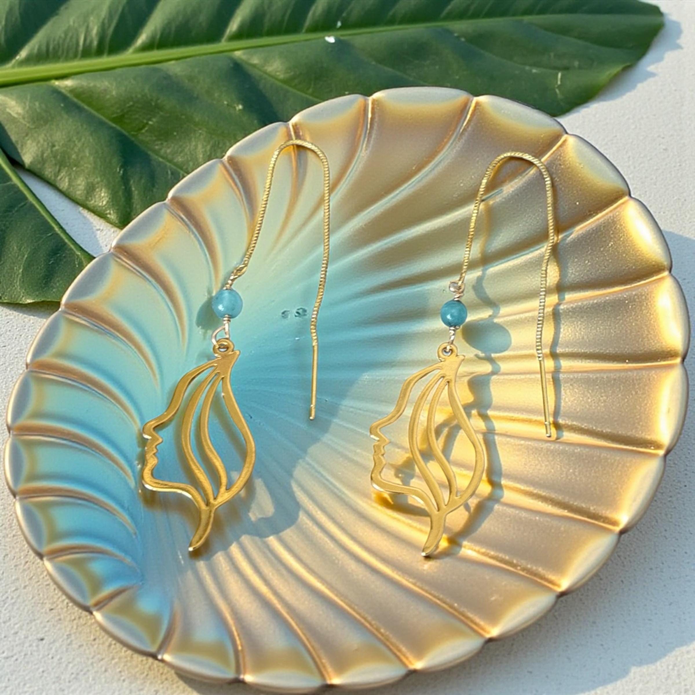 Muse Silhouette Threader Earrings