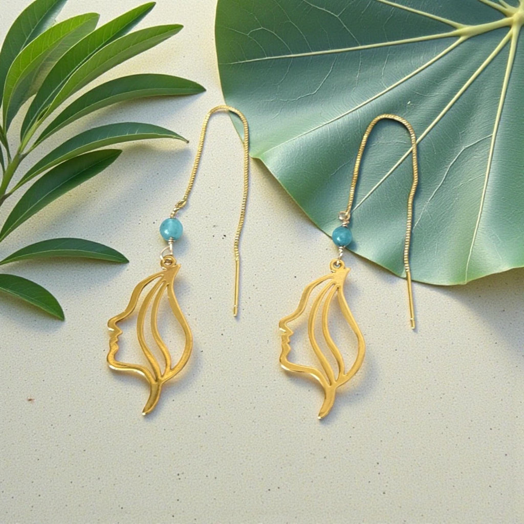 Muse Silhouette Threader Earrings