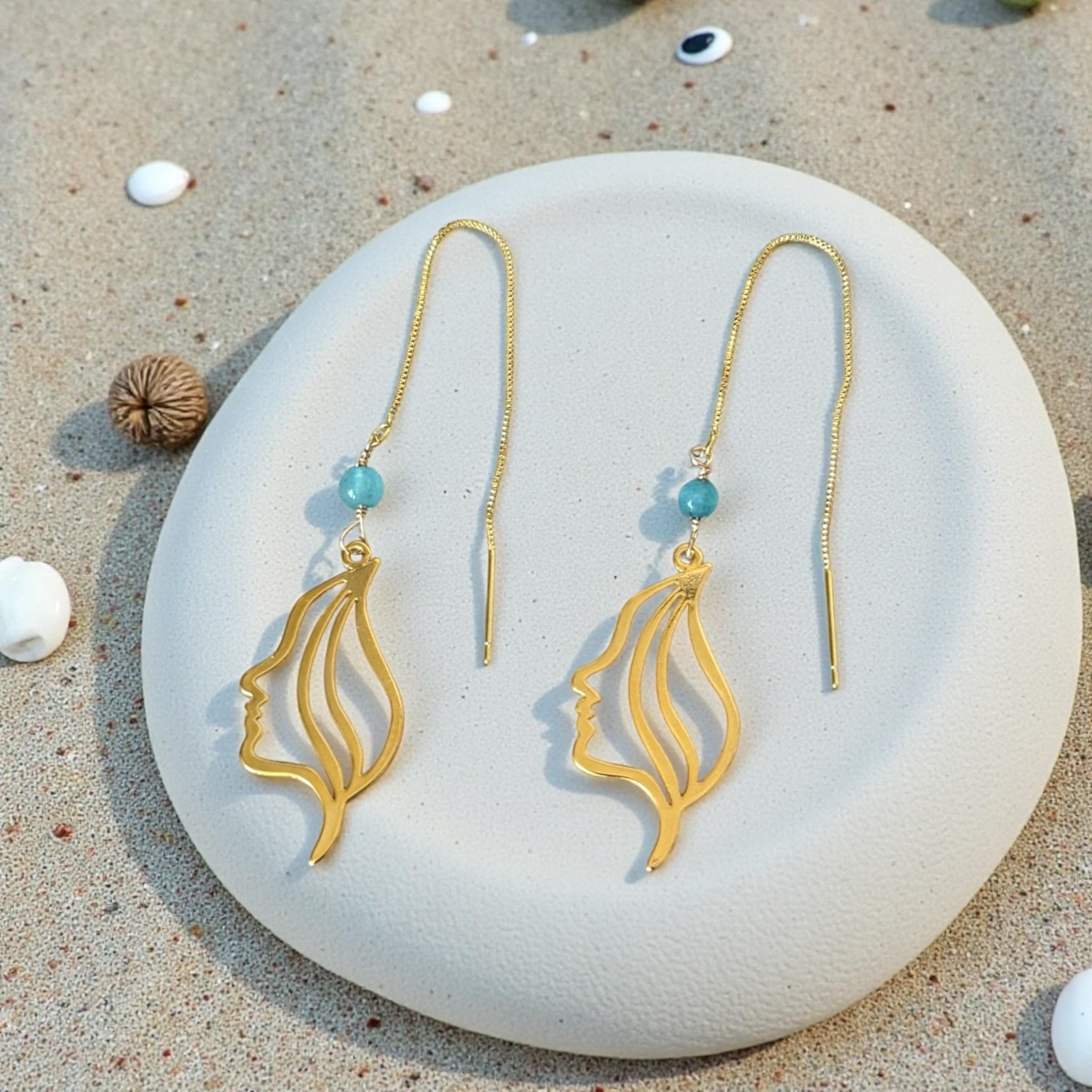 Muse Silhouette Threader Earrings