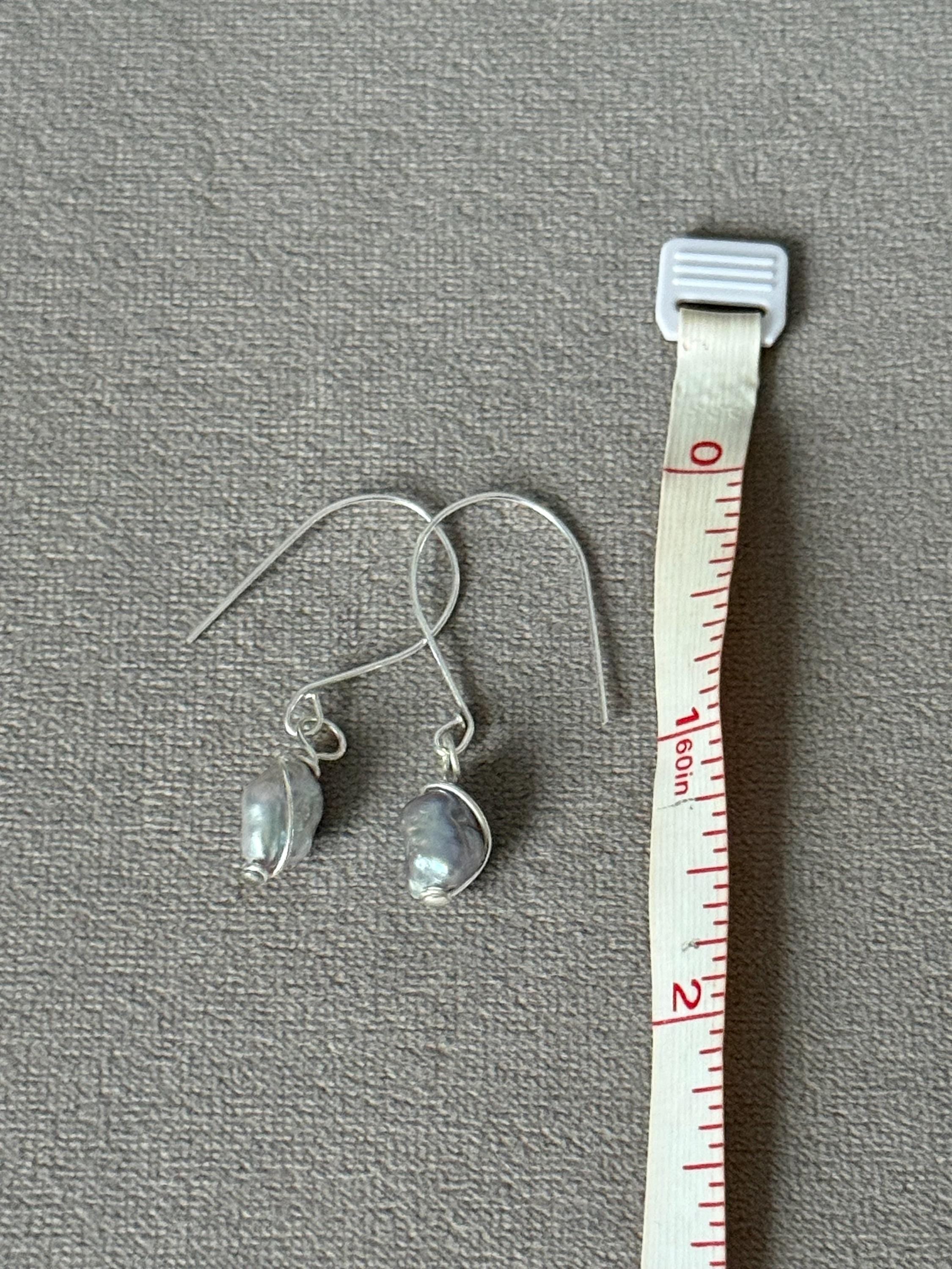 Liquid Moon Pearl Earrings