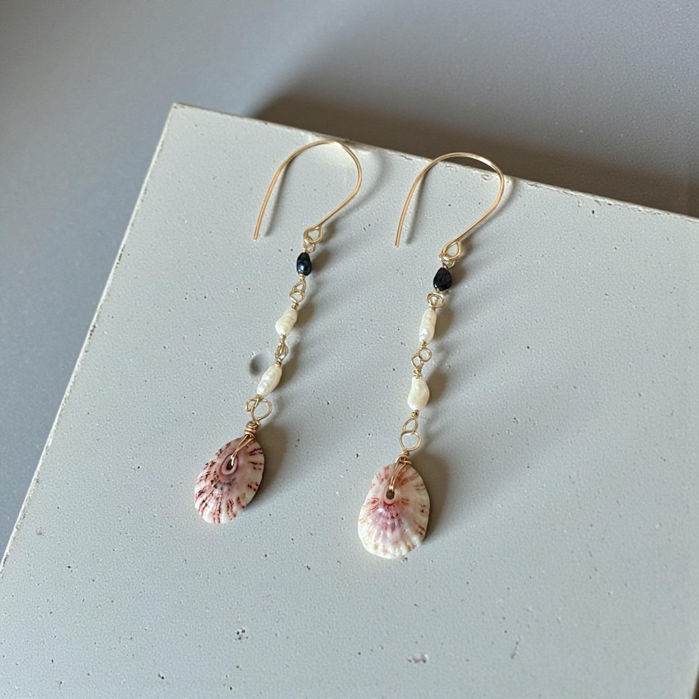 Cabo Tides Limpet Shell Drop Earrings