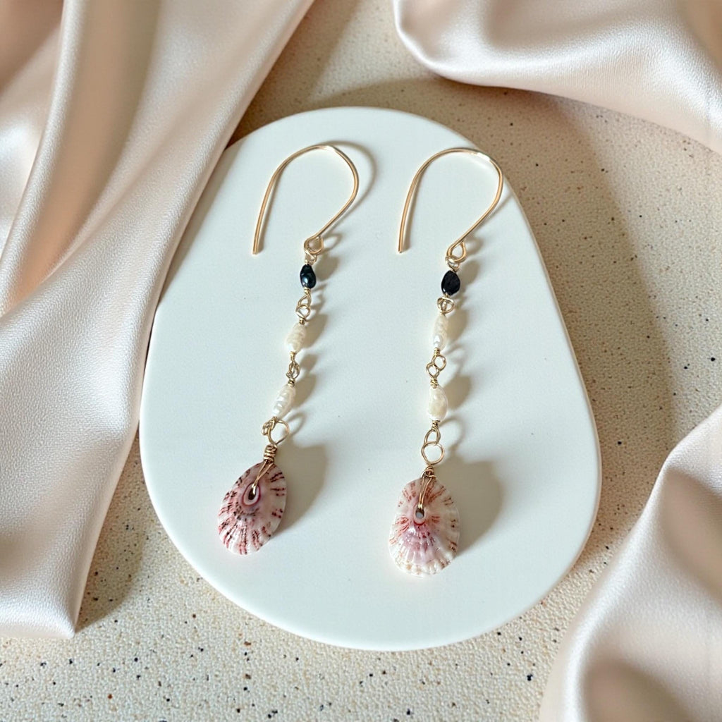 Cabo Tides Limpet Shell Drop Earrings