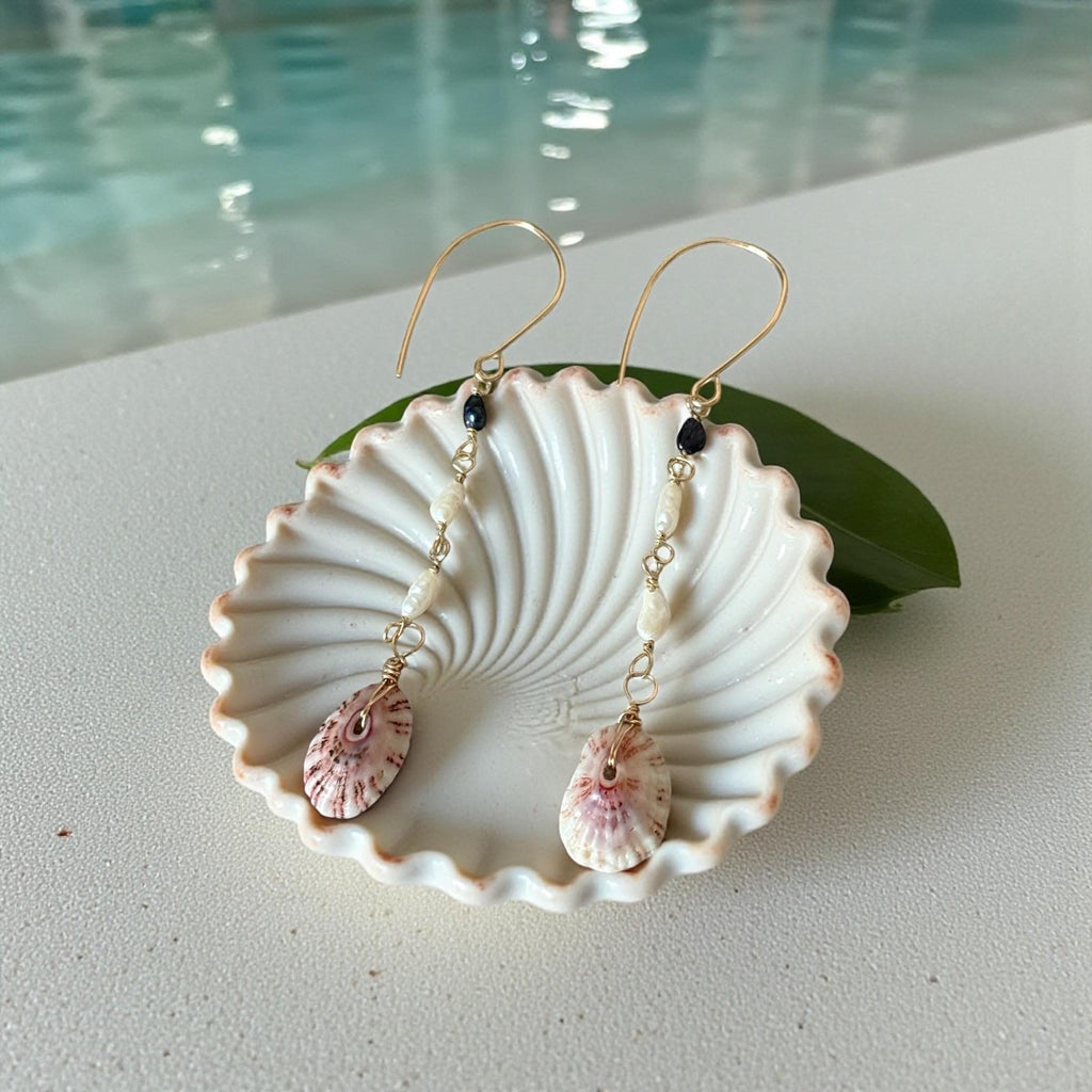 Cabo Tides Limpet Shell Drop Earrings