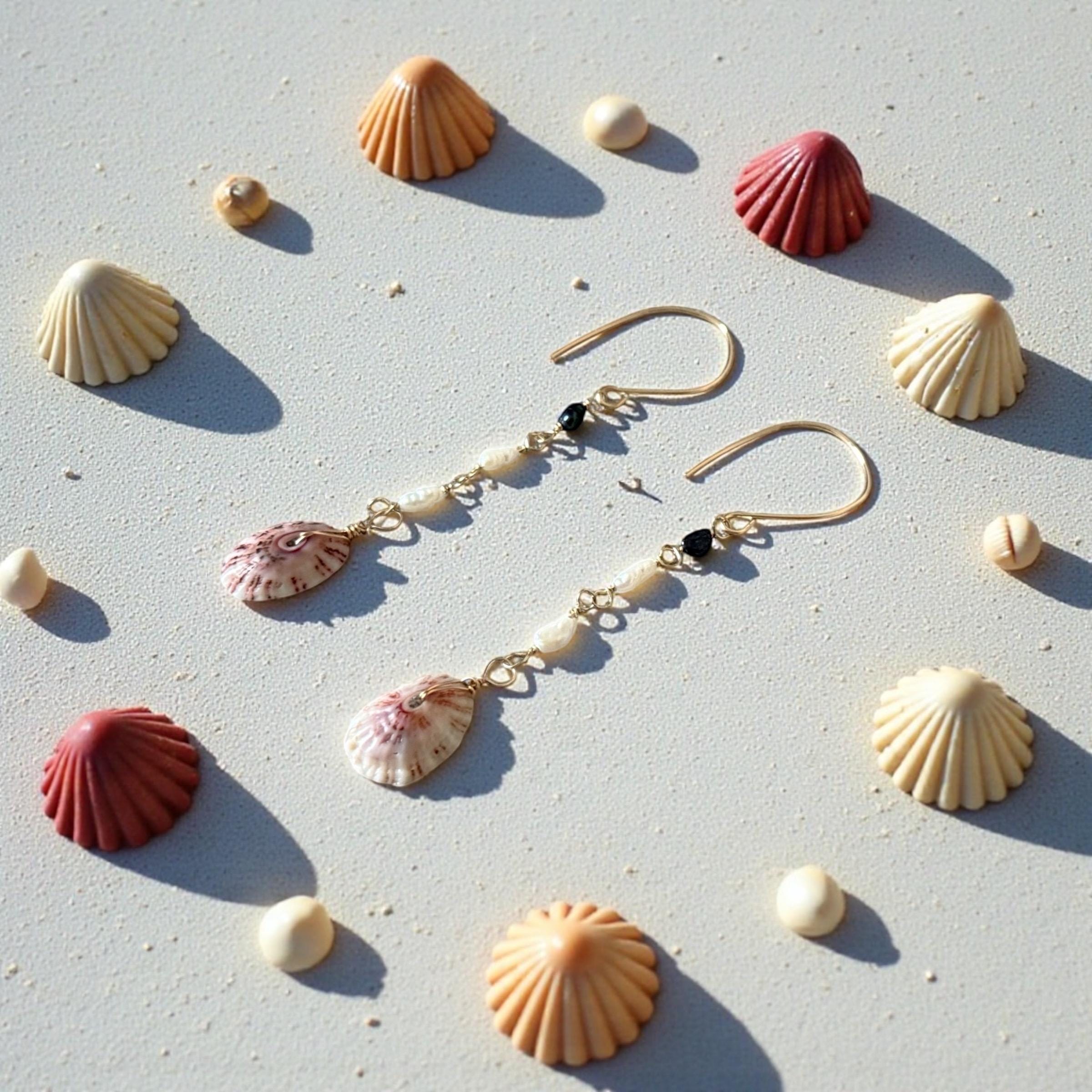 Cabo Tides Limpet Shell Drop Earrings