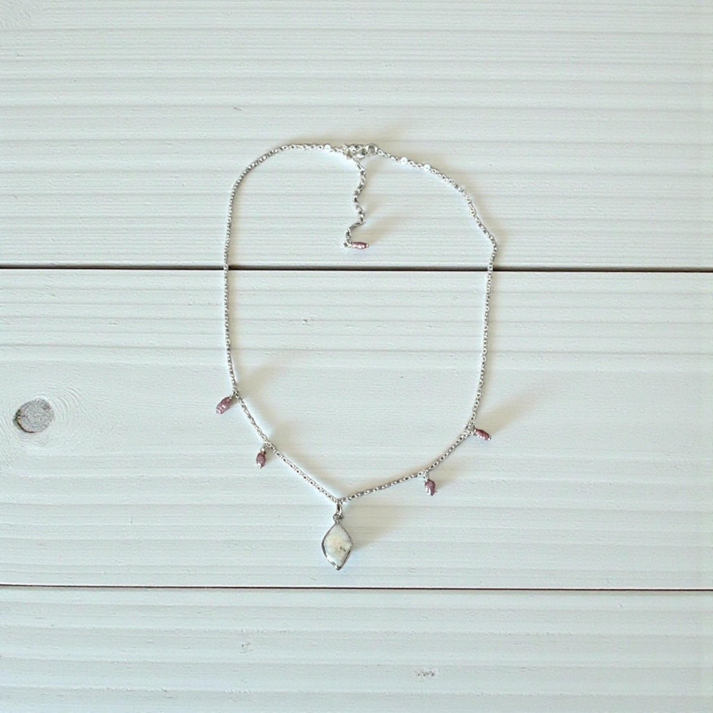 Blushing Pearl Pendant Necklace