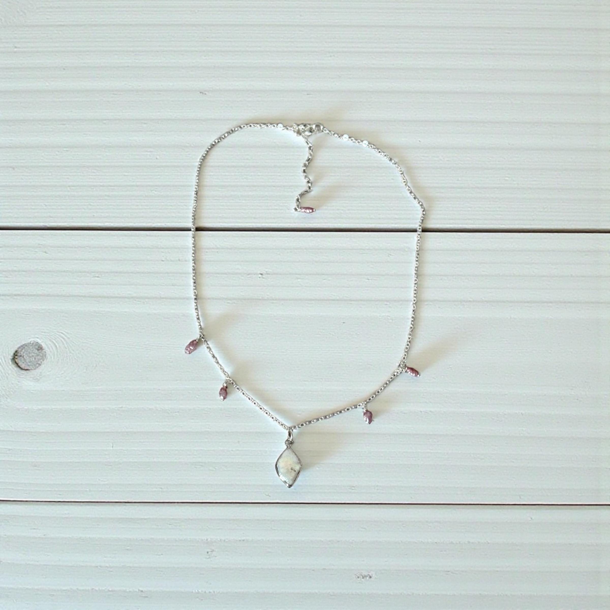 Blushing Pearl Pendant Necklace