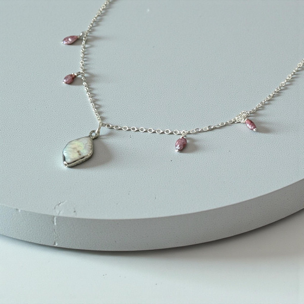 Blushing Pearl Pendant Necklace