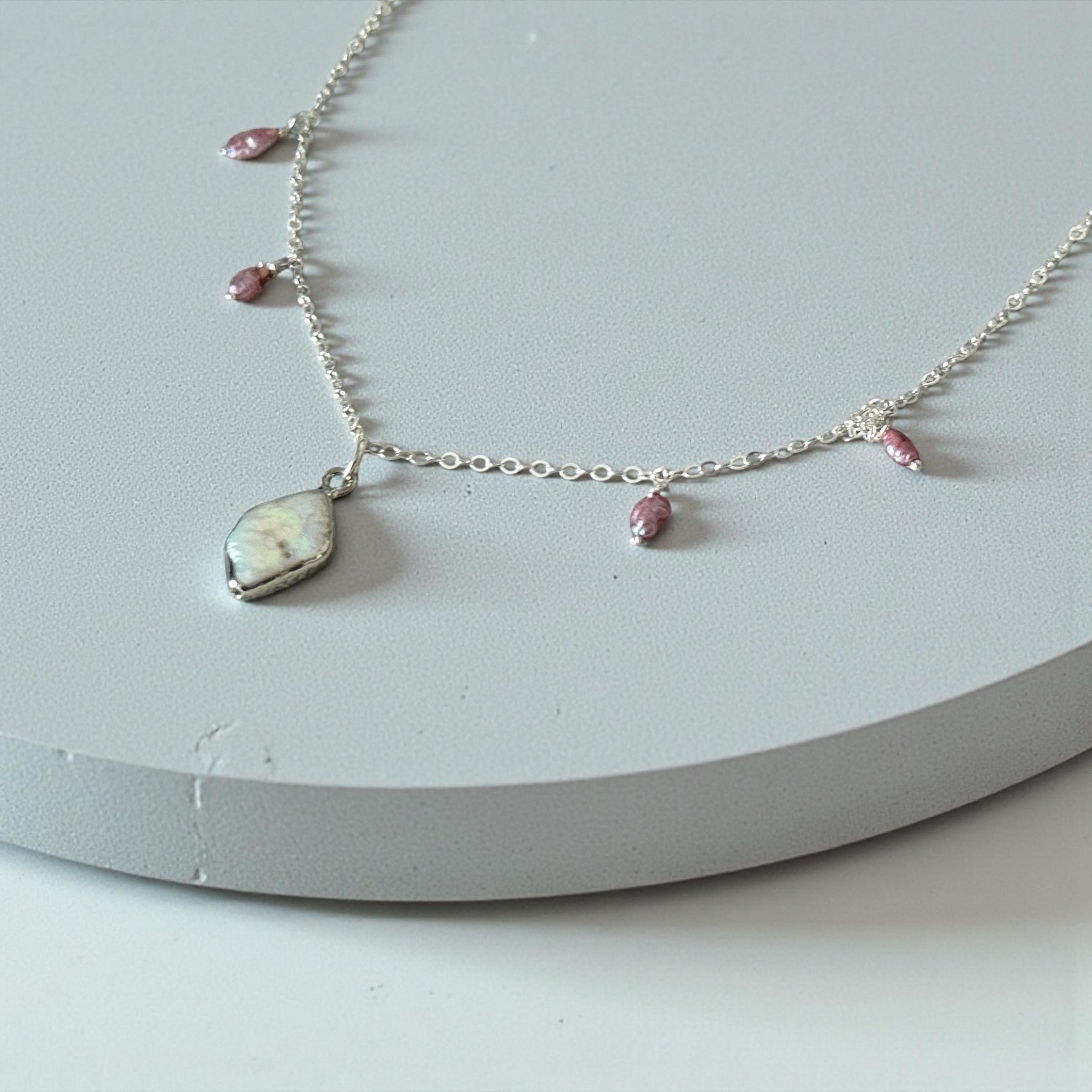 Blushing Pearl Pendant Necklace