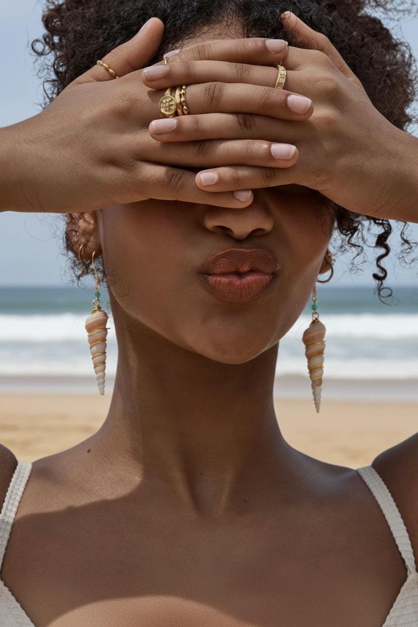 Hawaiian Pacific Siren Spiral Earrings
