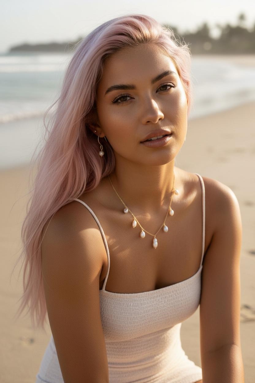 Soft Current Pearl Earrings