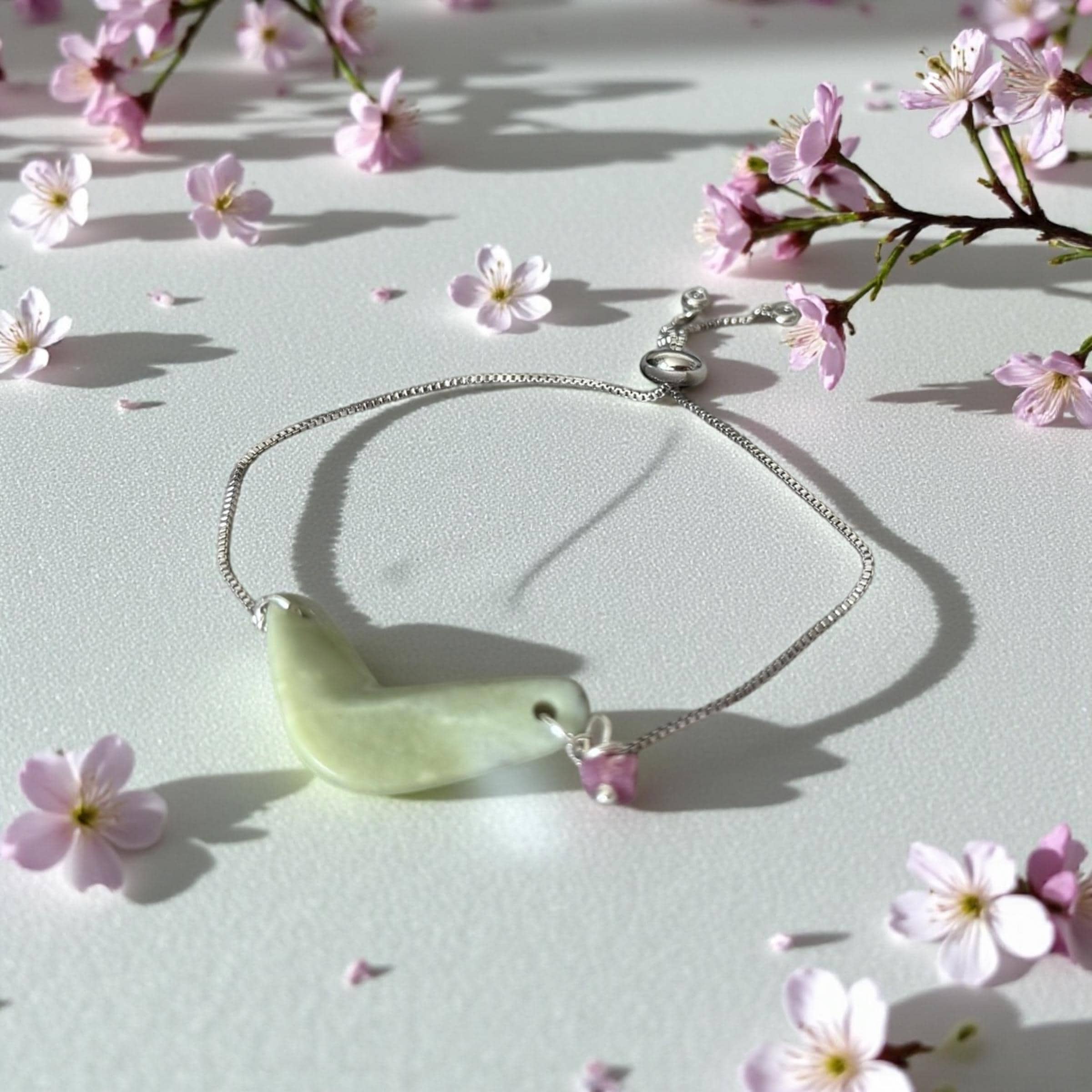 Serpent Curve Jade Bracelet