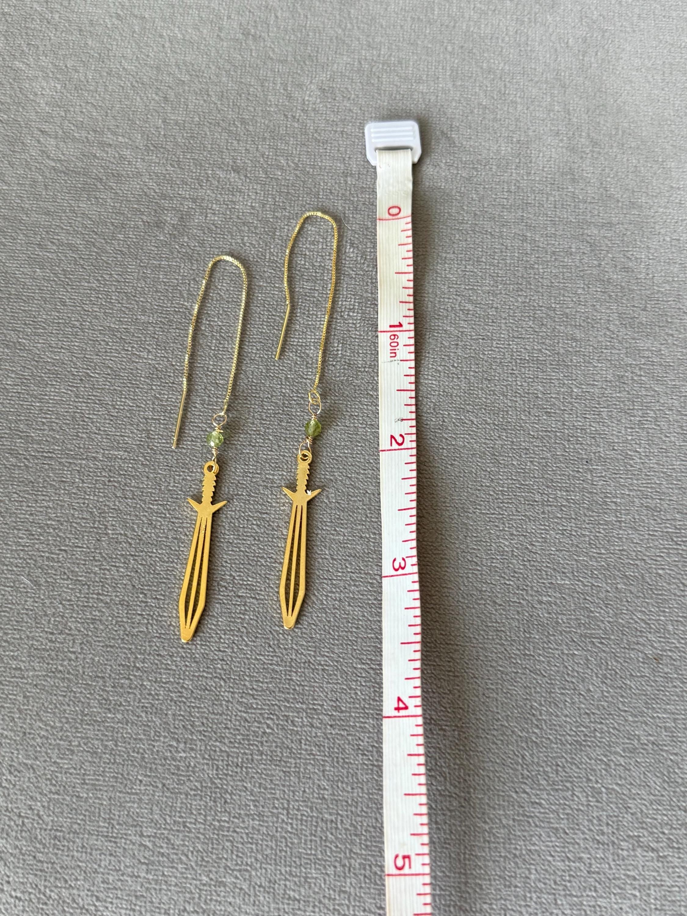 Starlance Emerald Threader Earrings