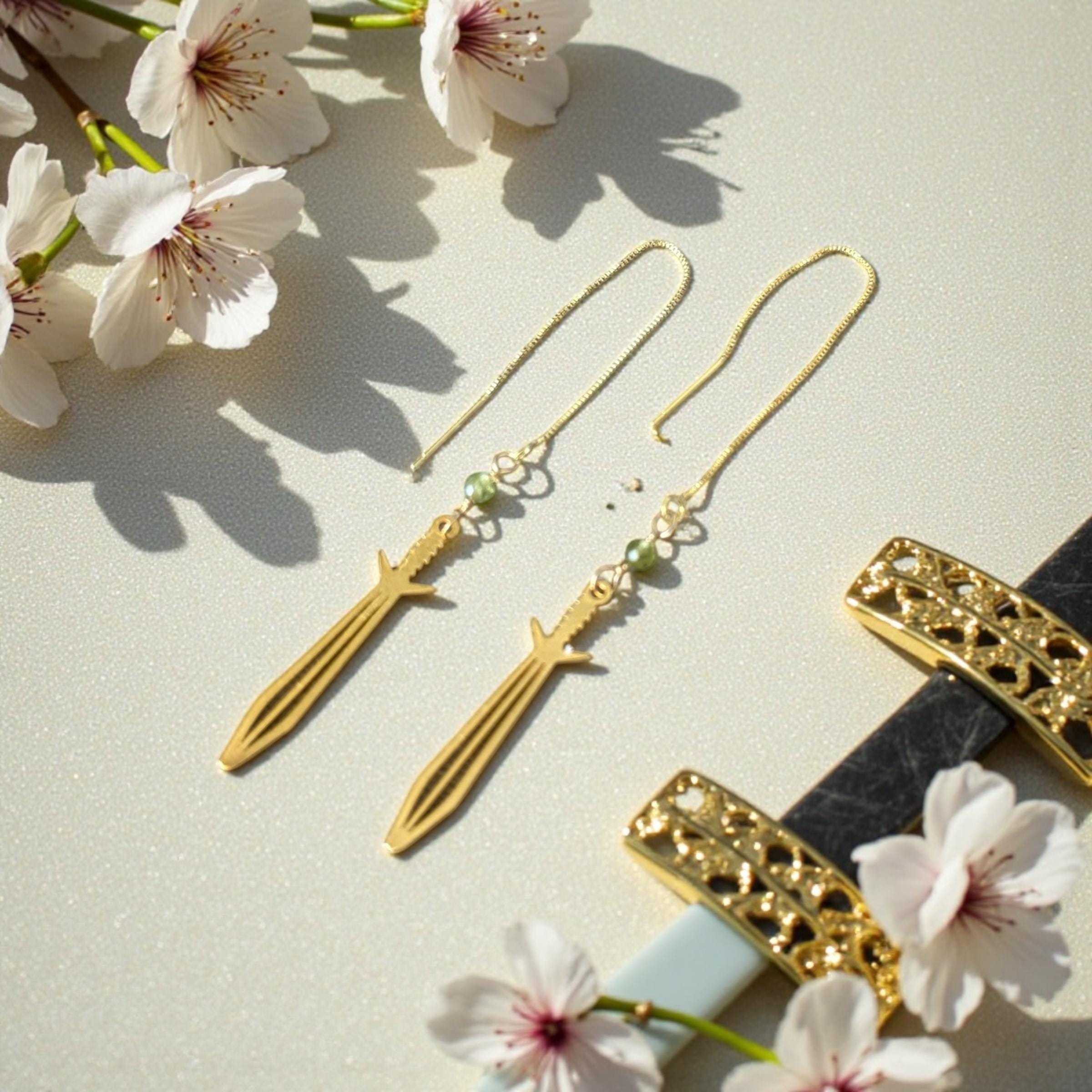 Starlance Emerald Threader Earrings