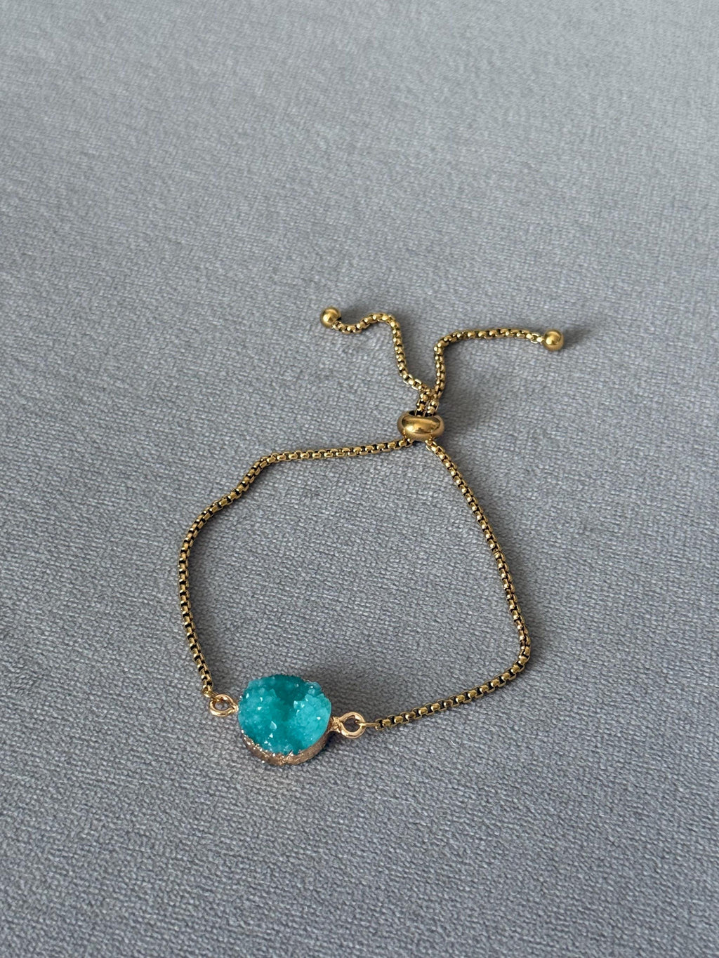 Azure Orbit Druzy Bracelet