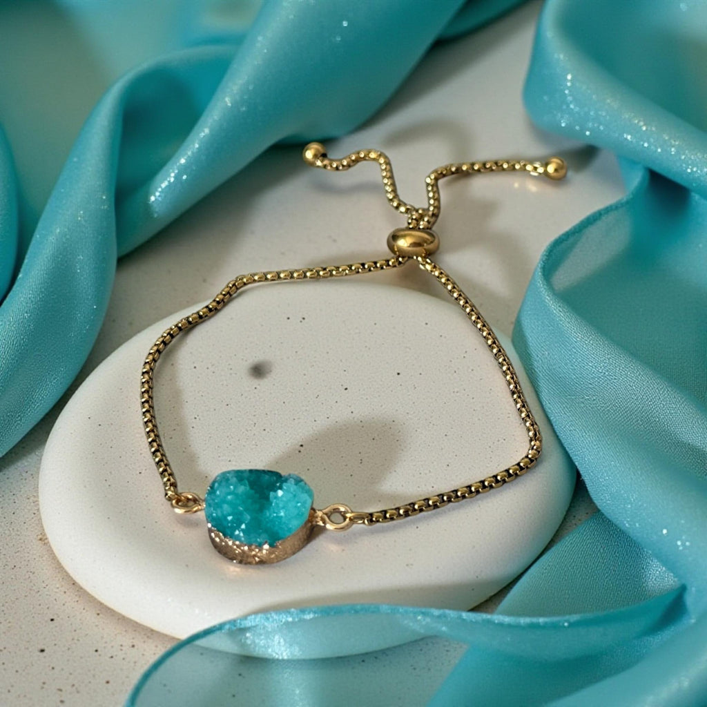 Azure Orbit Druzy Bracelet