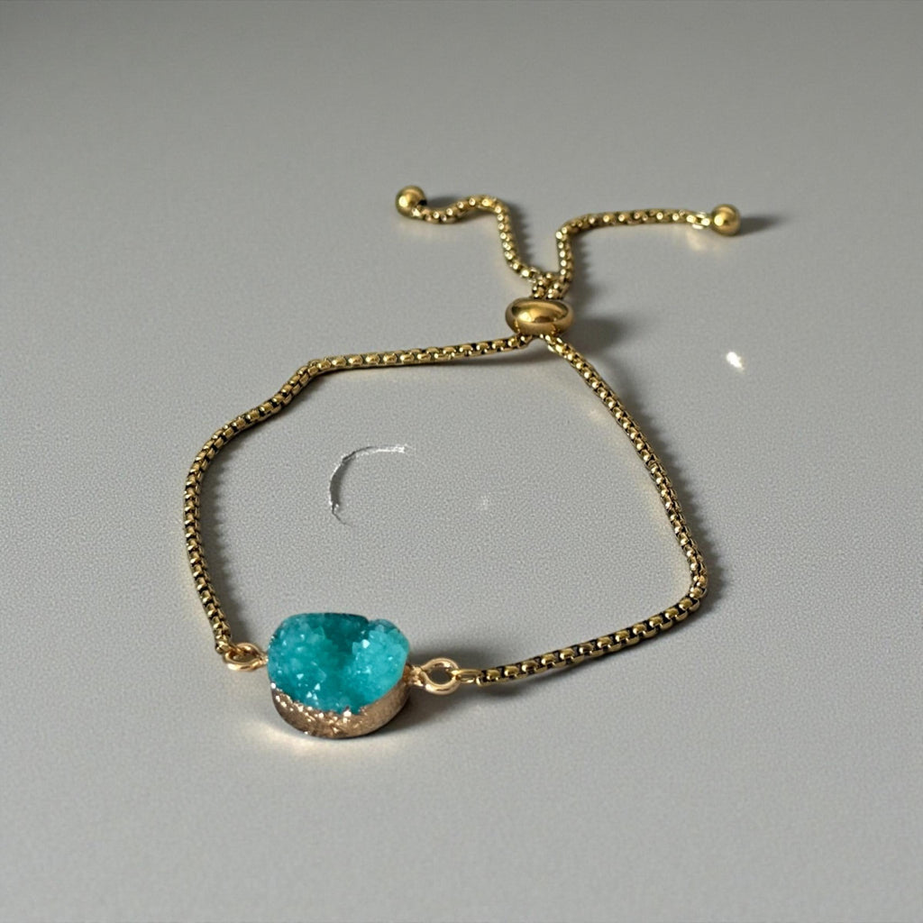 Azure Orbit Druzy Bracelet