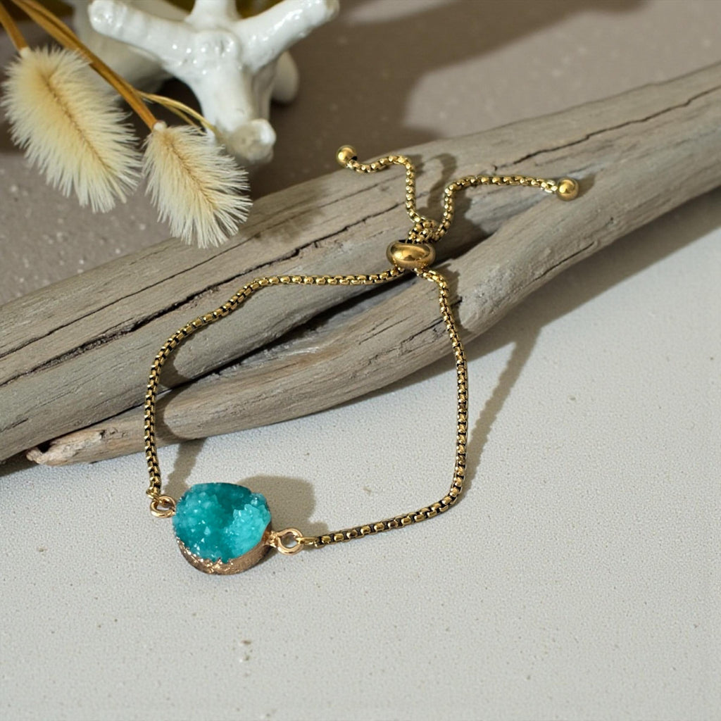 Azure Orbit Druzy Bracelet