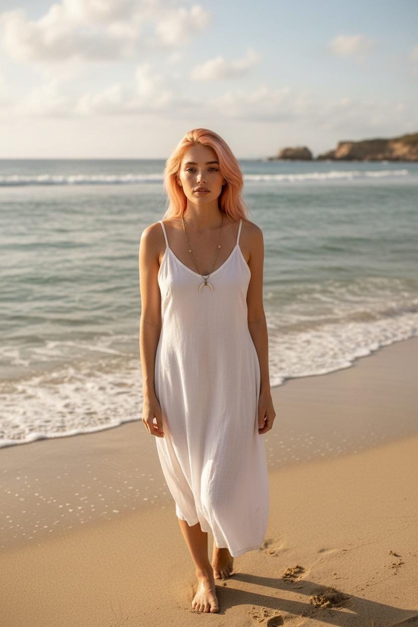 Lunar Fang Charm Necklace