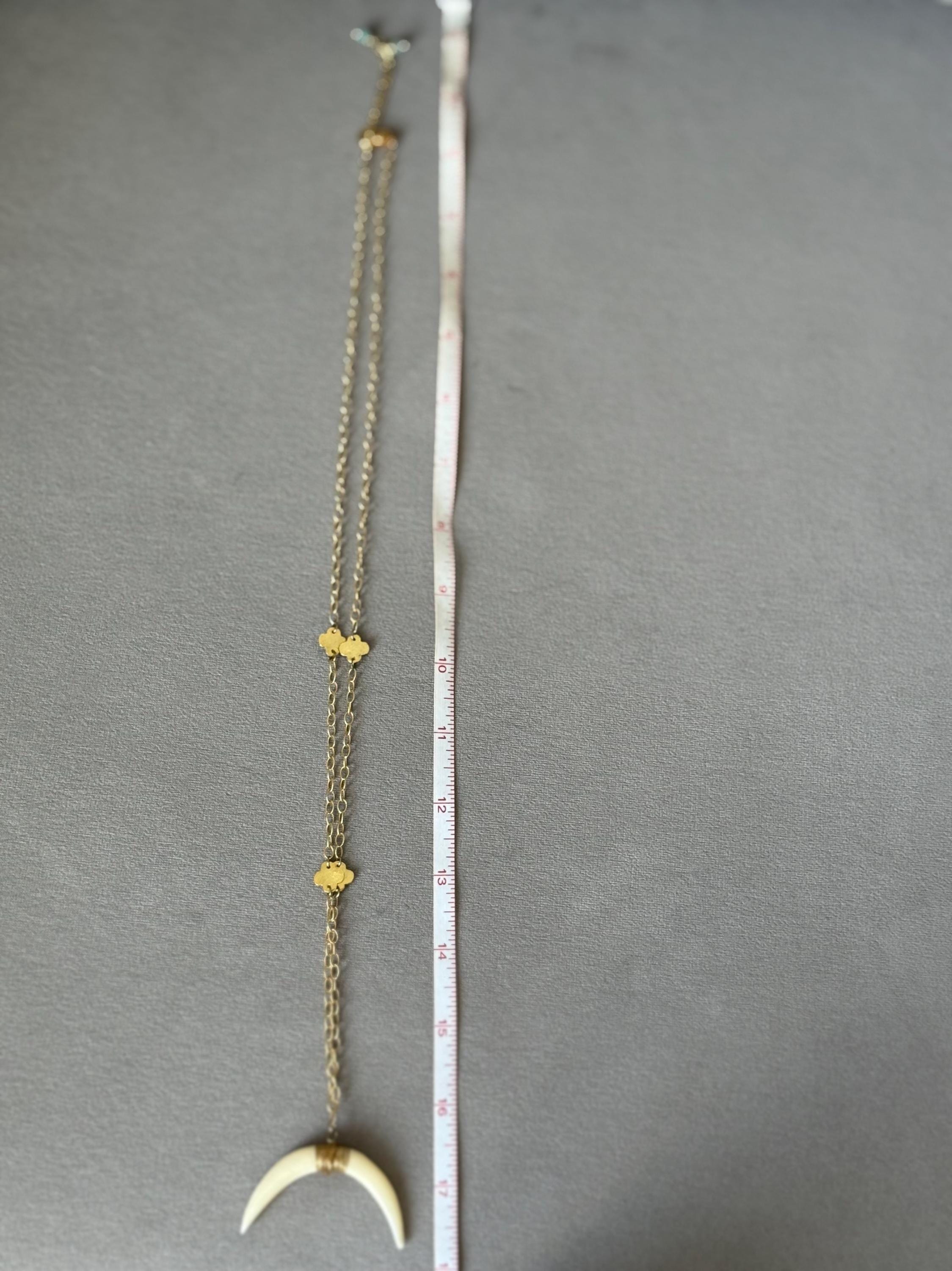 Lunar Fang Charm Necklace