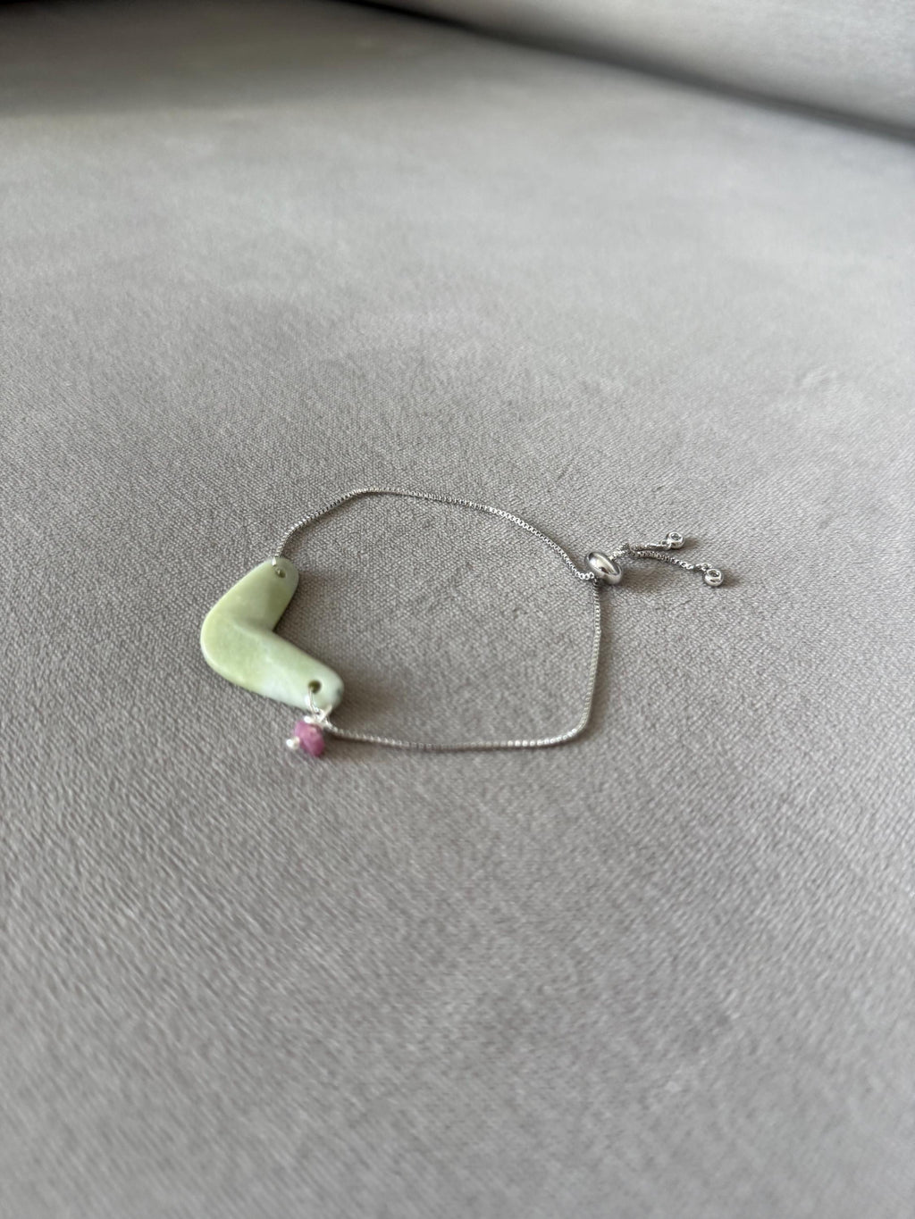 Serpent Curve Jade Bracelet