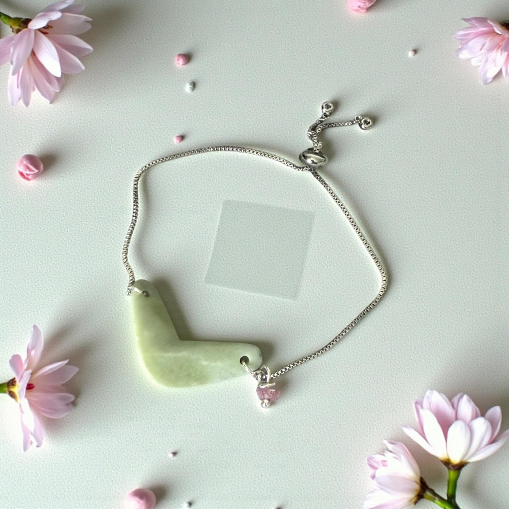 Serpent Curve Jade Bracelet
