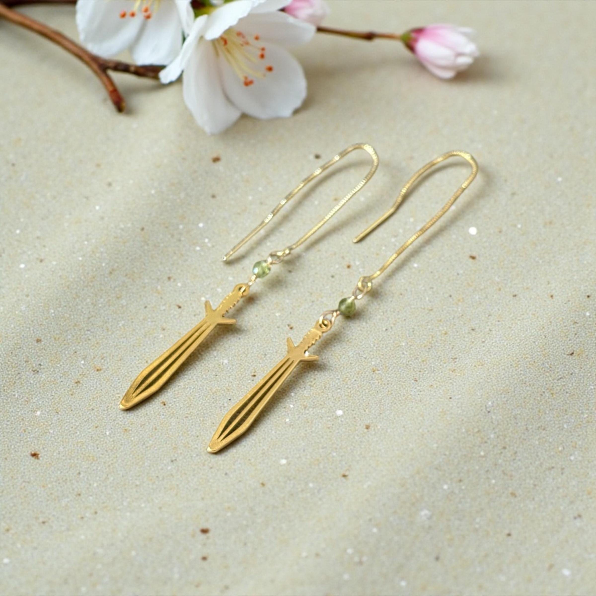 Starlance Emerald Threader Earrings