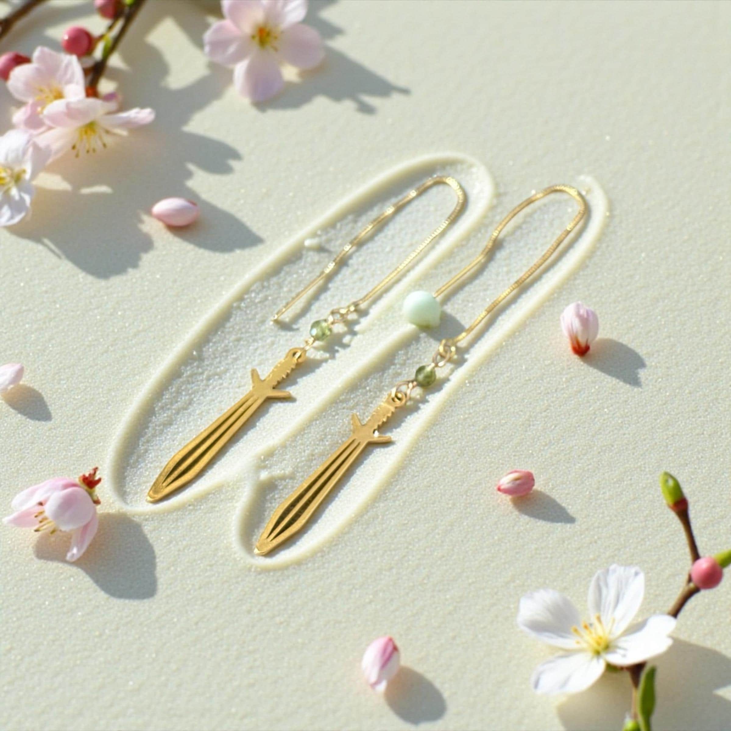 Starlance Emerald Threader Earrings