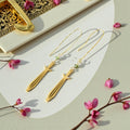 Starlance Emerald Threader Earrings