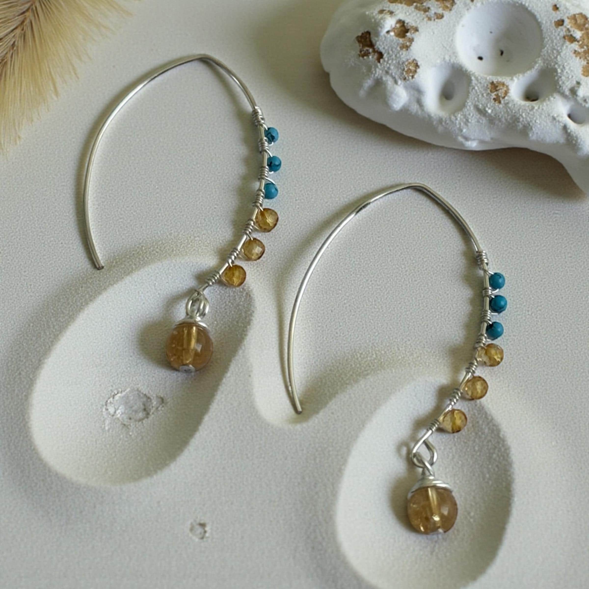 Solar Current Arc Earrings
