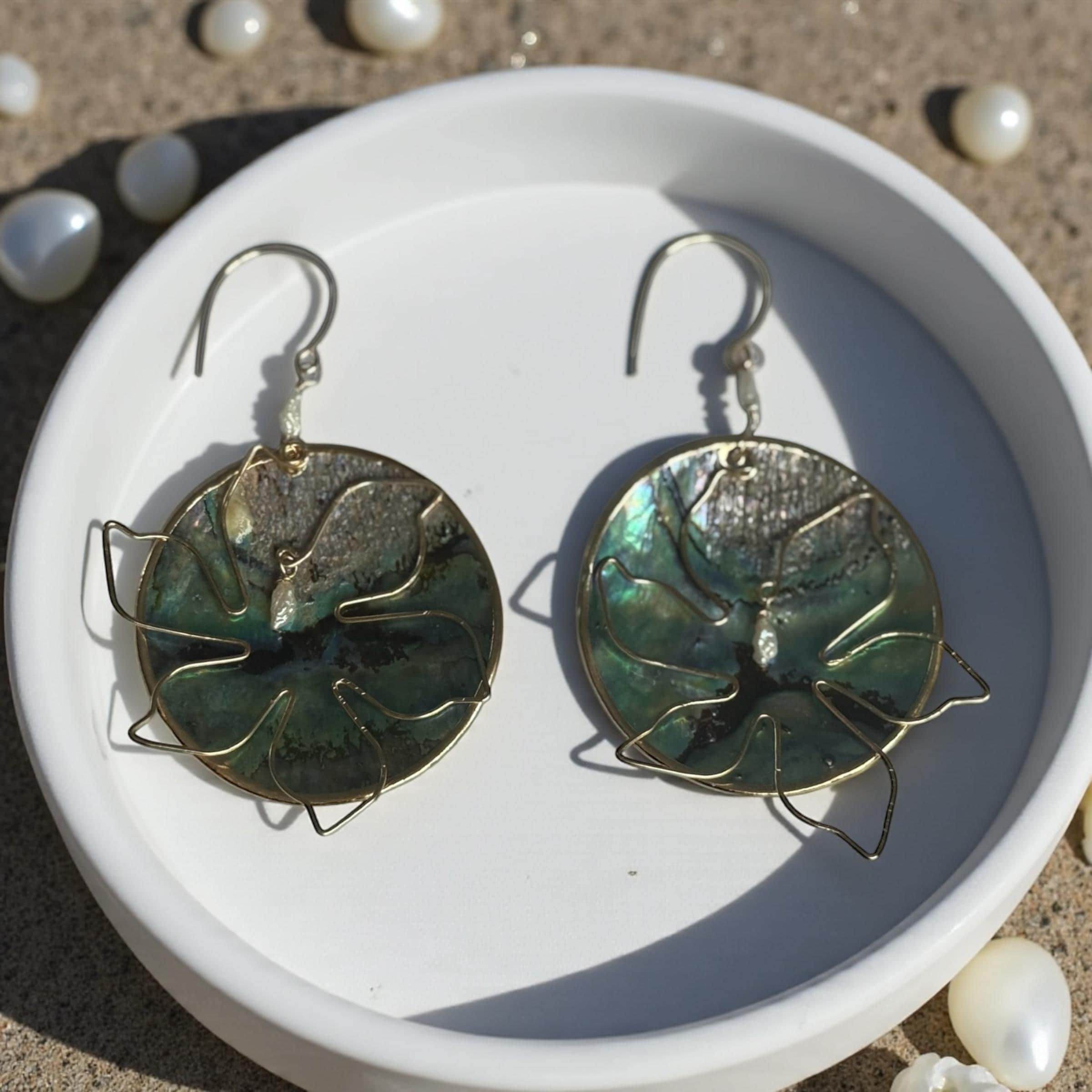 Emerald Tide Muse Earrings
