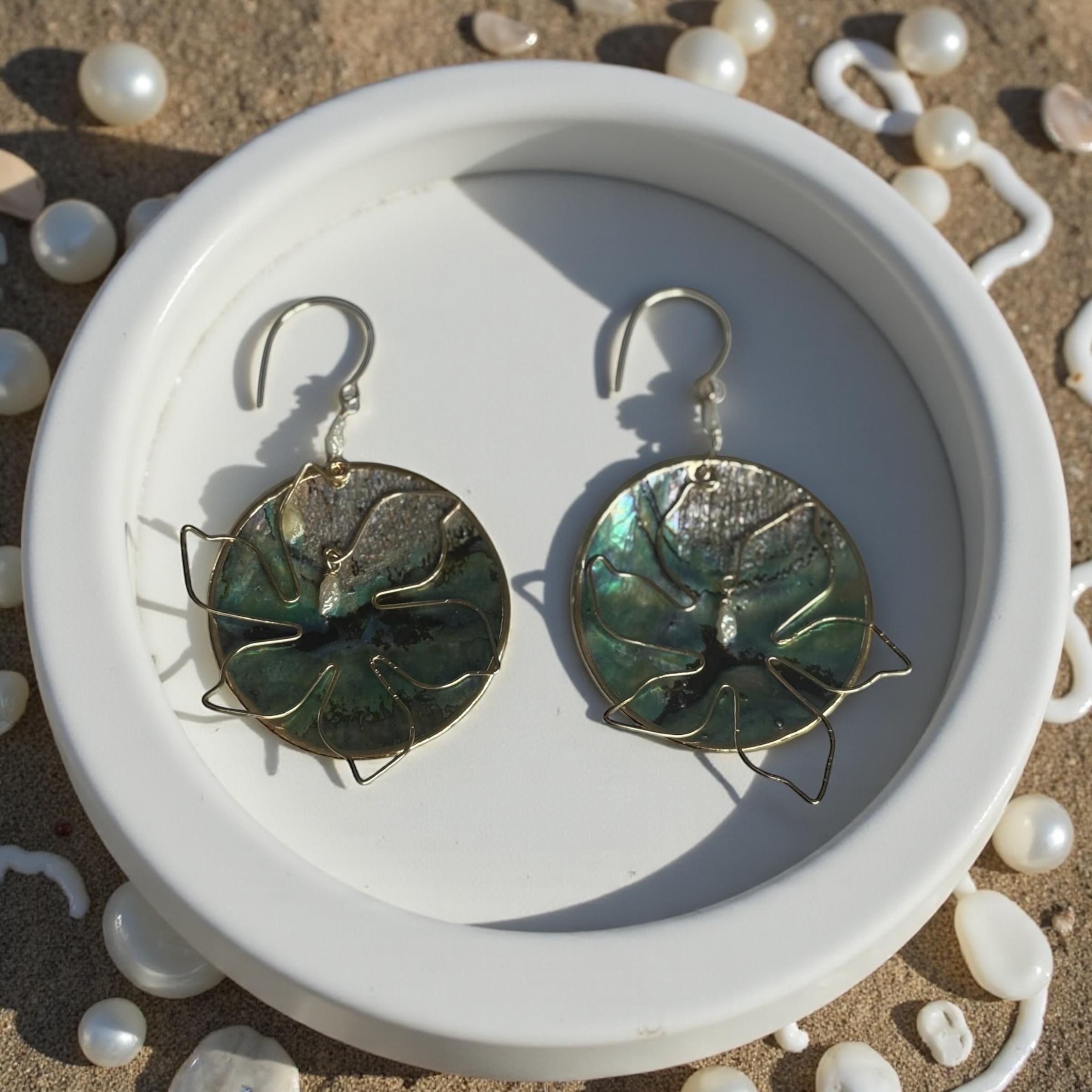Emerald Tide Muse Earrings