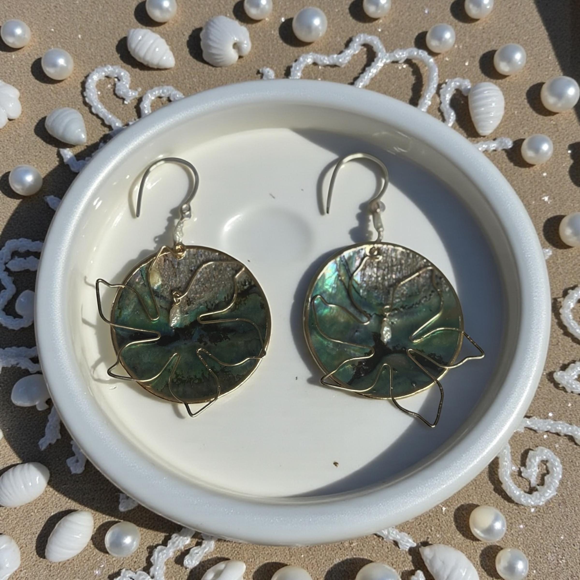 Emerald Tide Muse Earrings