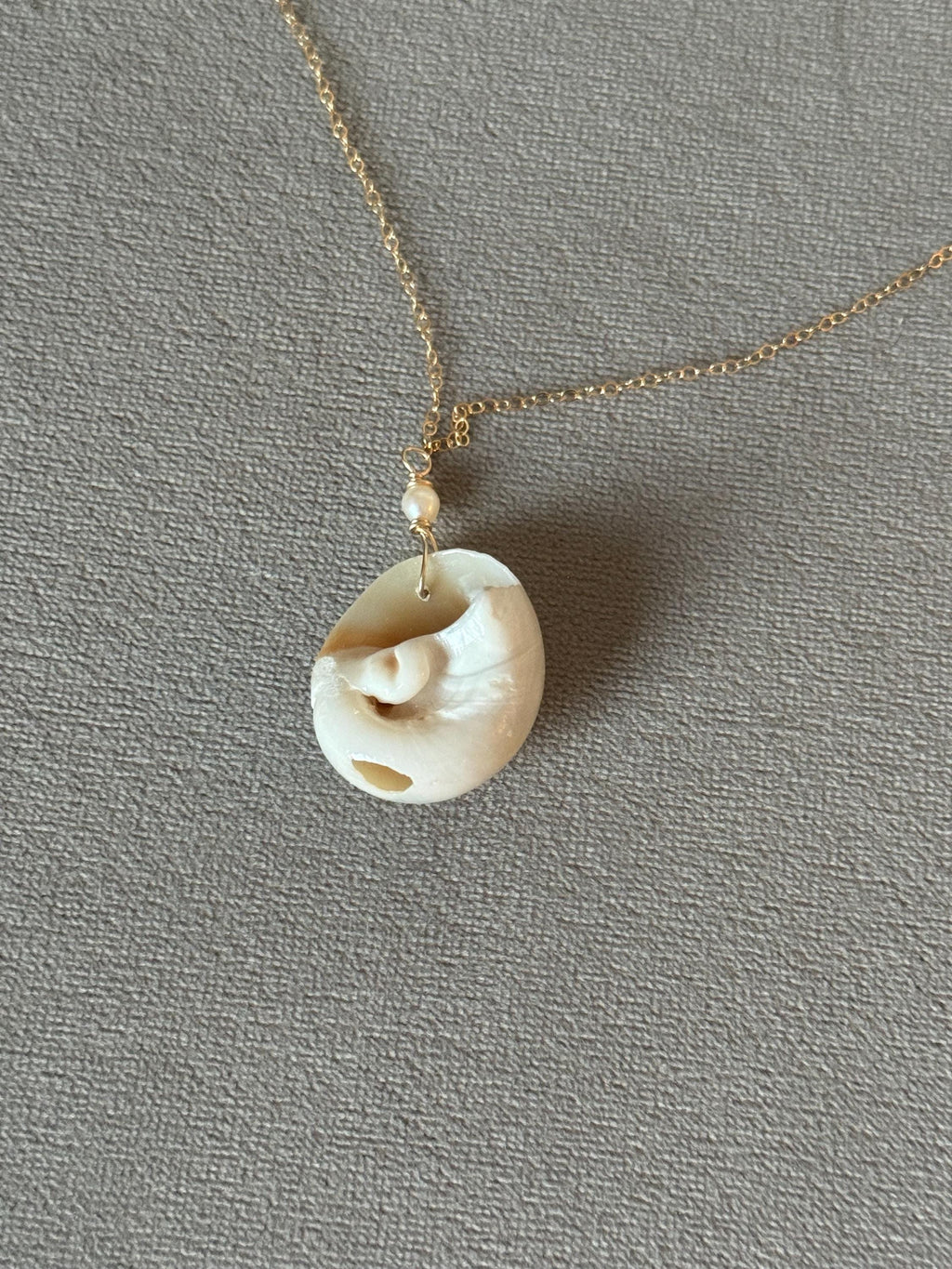Golden Tide Relic Shell Necklace