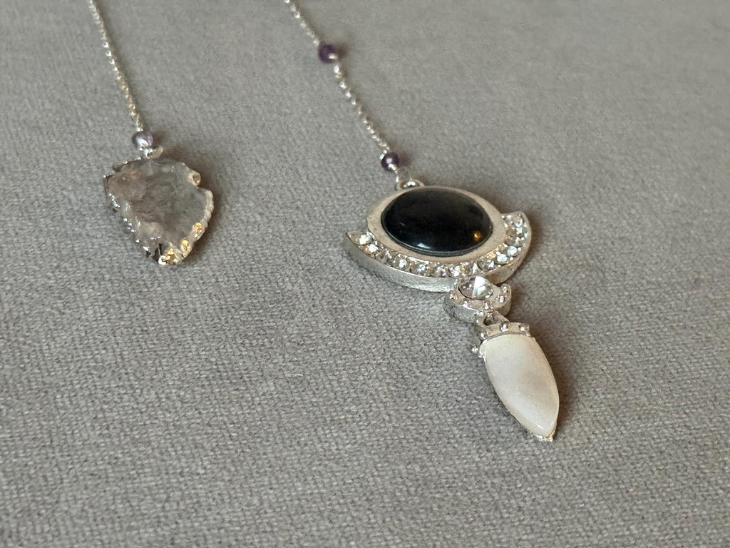 Noir Relic Asymmetry Earrings