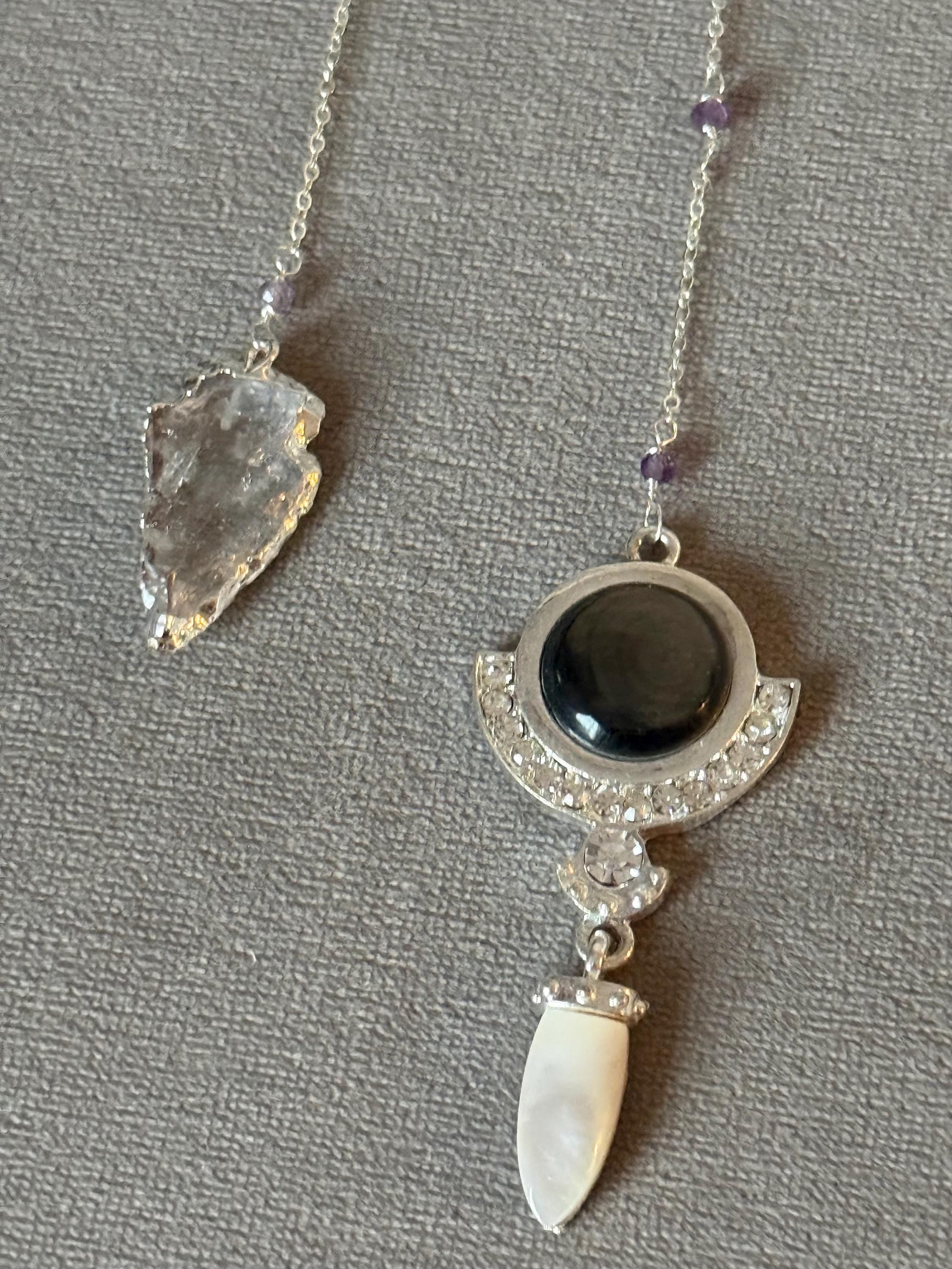 Noir Relic Asymmetry Earrings