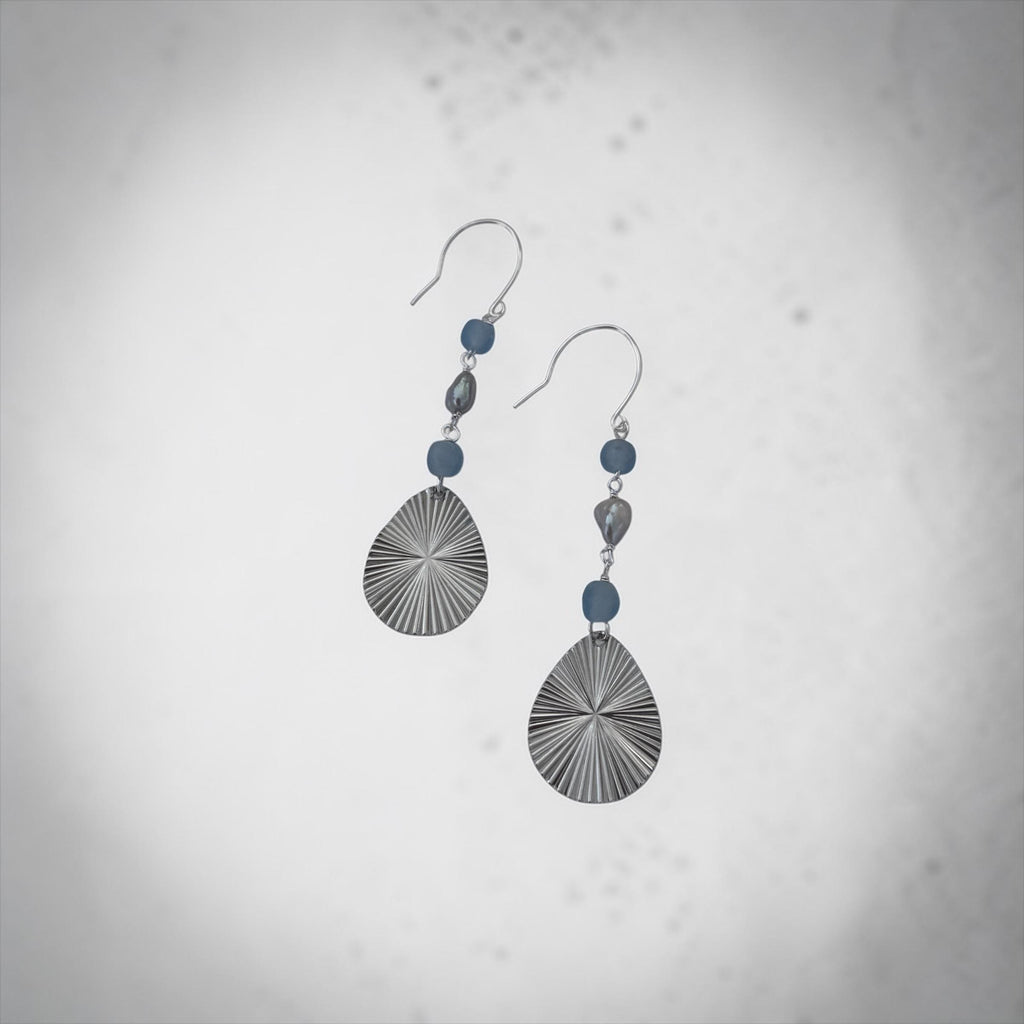 Silver Tide Radiance Earrings