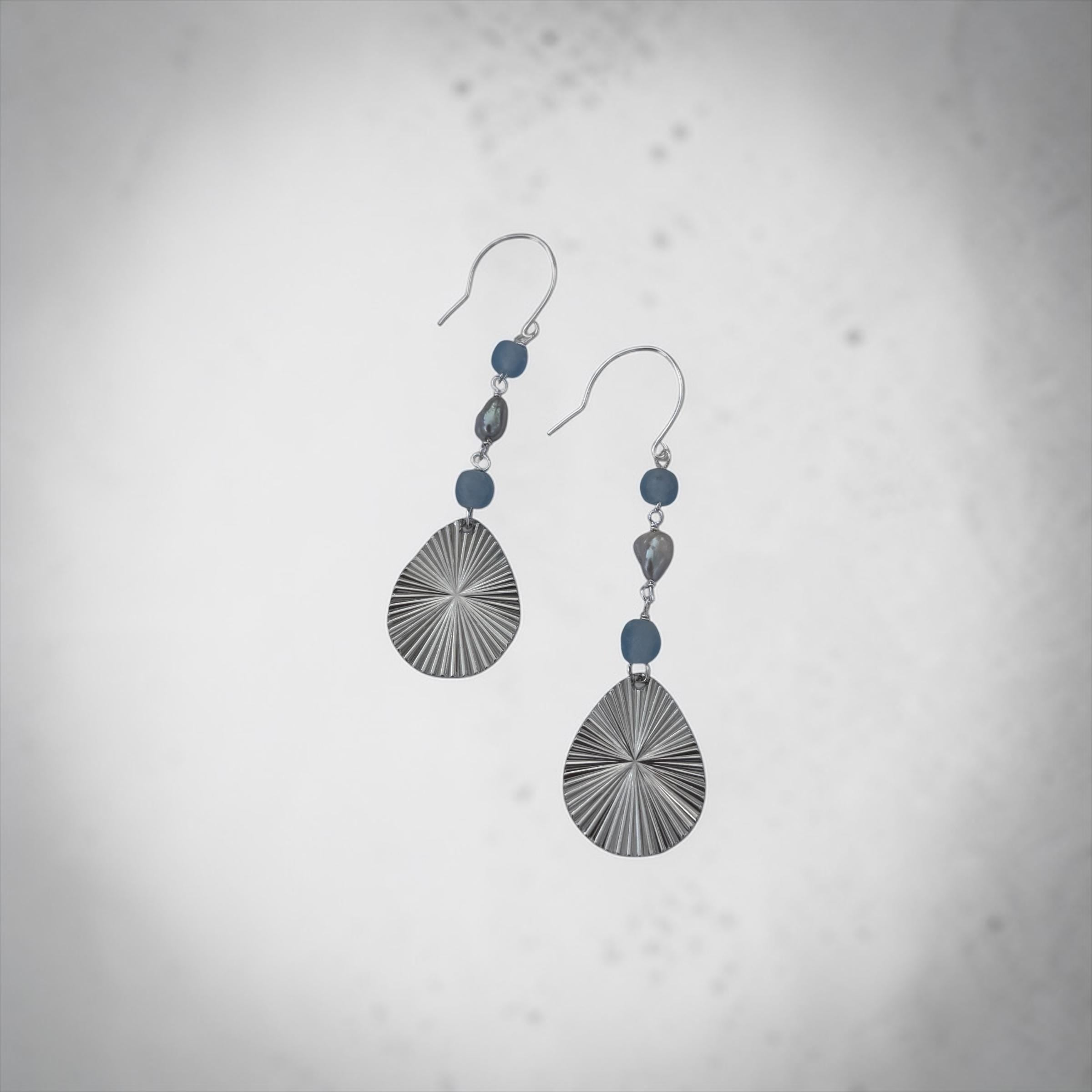 Silver Tide Radiance Earrings